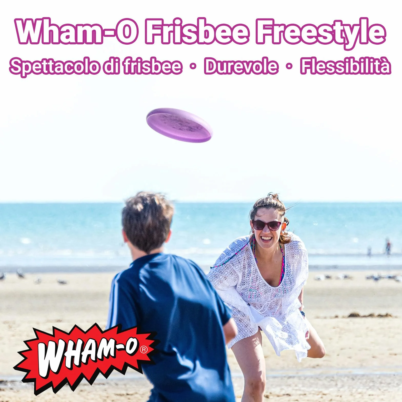 Wham-O Frisbee Freestyle Disc 160g 26,67cm PE Resistente e Flessibile per Spiaggia all'aperto