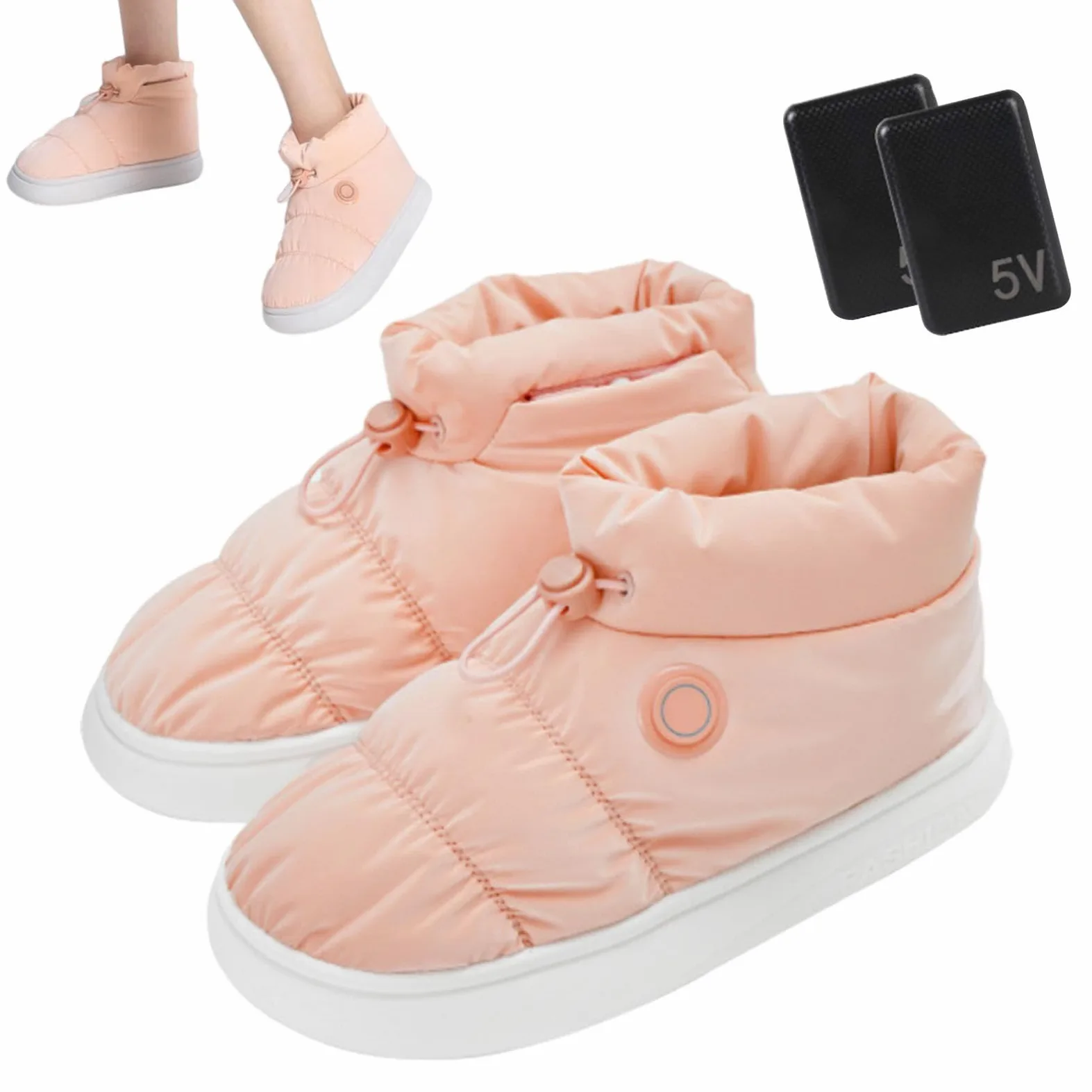 Scarpe Riscaldanti Ricaricabili,Scarpe Riscaldanti Elettriche - Pantofole traspiranti a calore elettrico,Scarpe scaldapiedi elettriche, scarpe riscaldanti per piedi termici