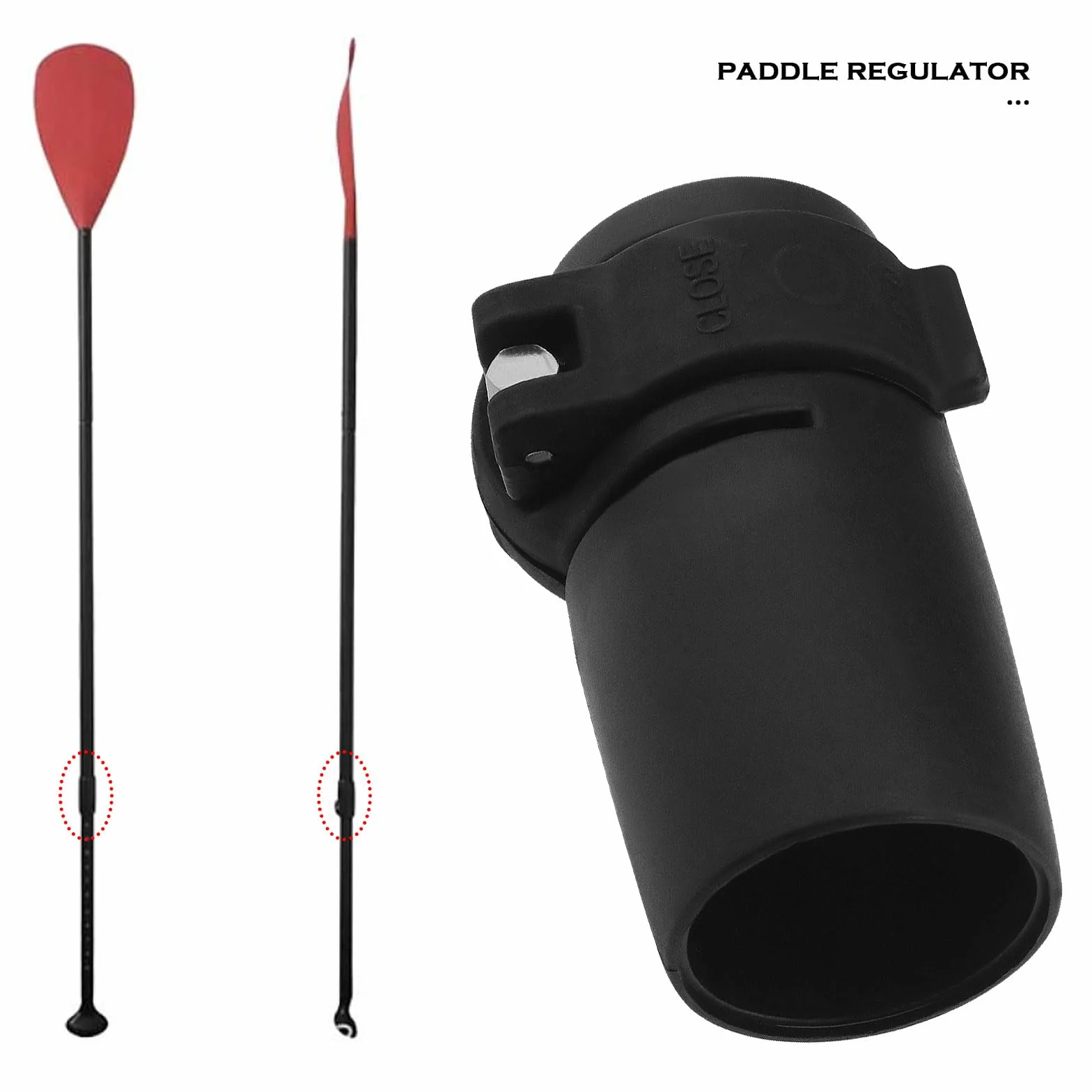 Pezzi di ricambio per fibbia regolabile morsetto a sgancio rapido SUP 70x33mm nero