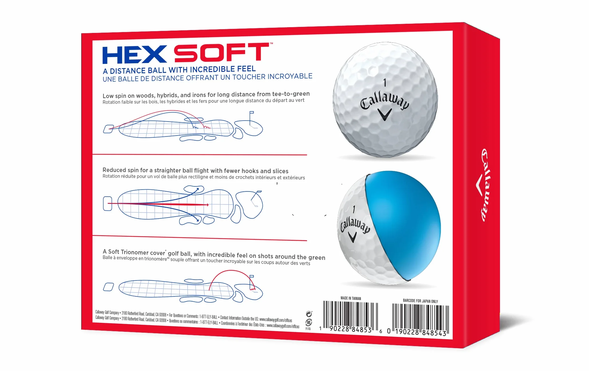 Callaway Hex Soft Palline da Golf