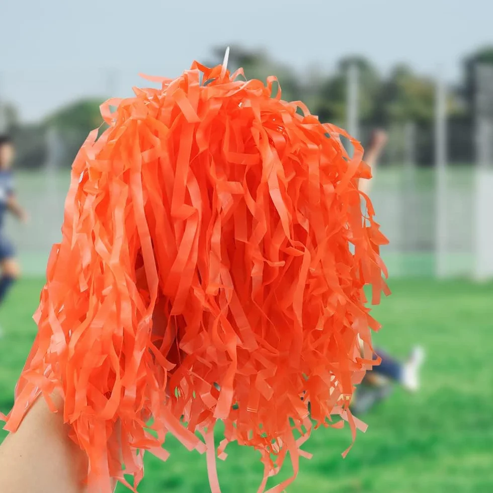 Pompon in plastica per Cheerleader 12 pezzi