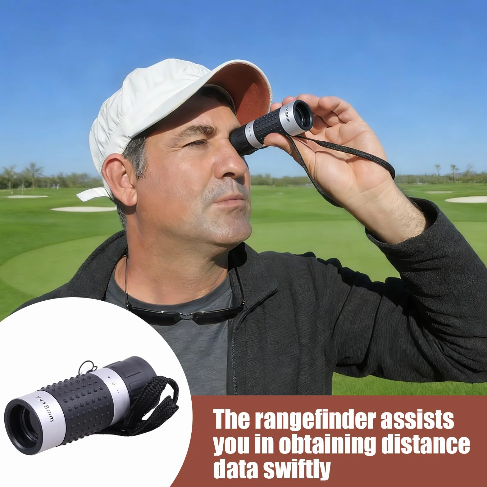 Kit Accessori da Golf Uomo Donna, Borsa Multifunzionale 7 in 1 con Tasca in PU per Golfista