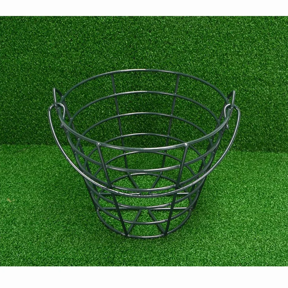 Cestino da golf in metallo per palline