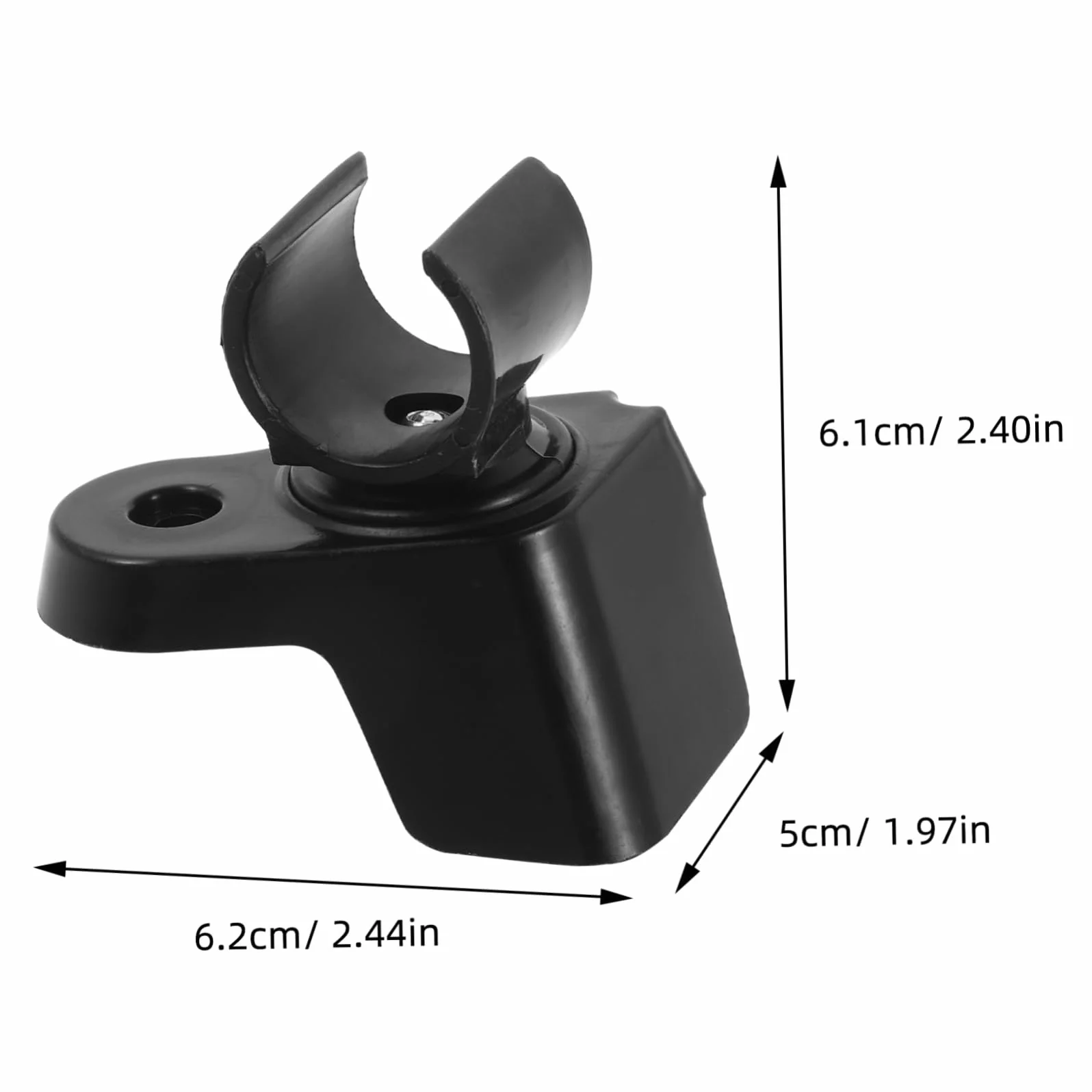 Clip portale per torcia elettrica per casco da lavoro, accessorio leggero e resistente per professionisti e fai da te
