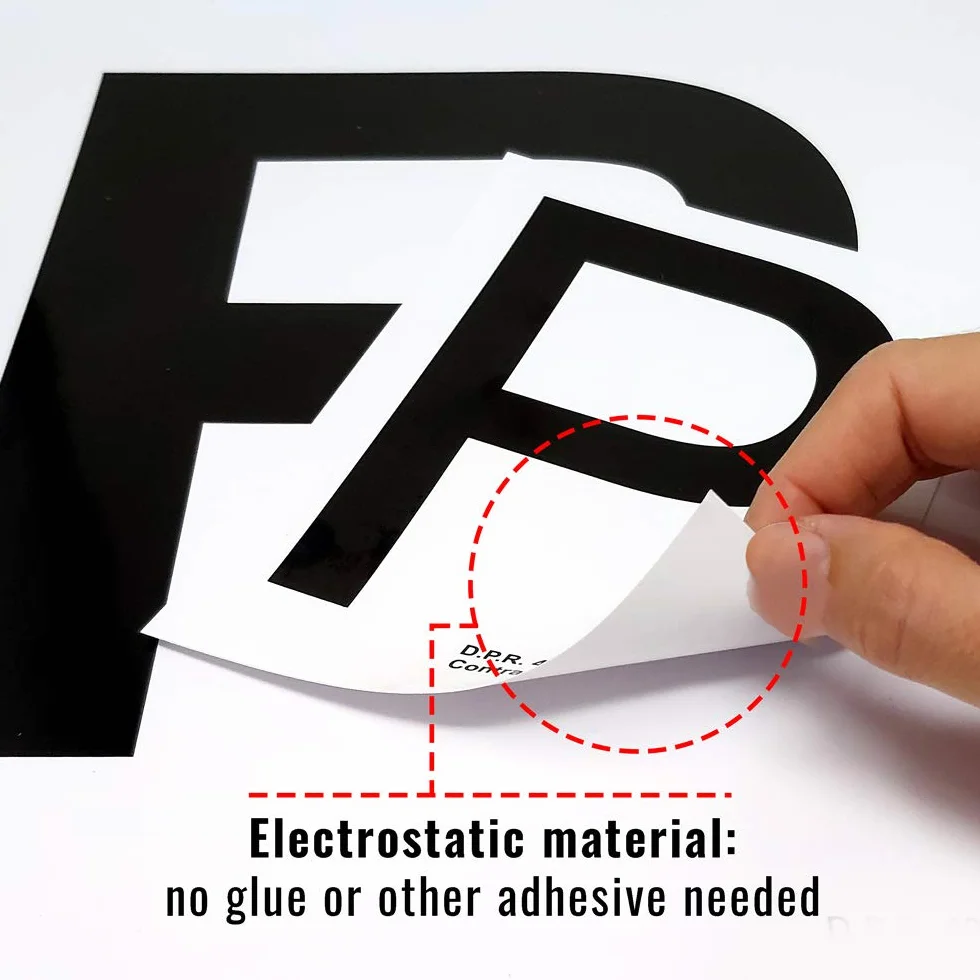 Contrassegno Elettrostatico "P" Principiante 4R Quattroerre.it Set di 2 Pezzi Anteriore + Posteriore