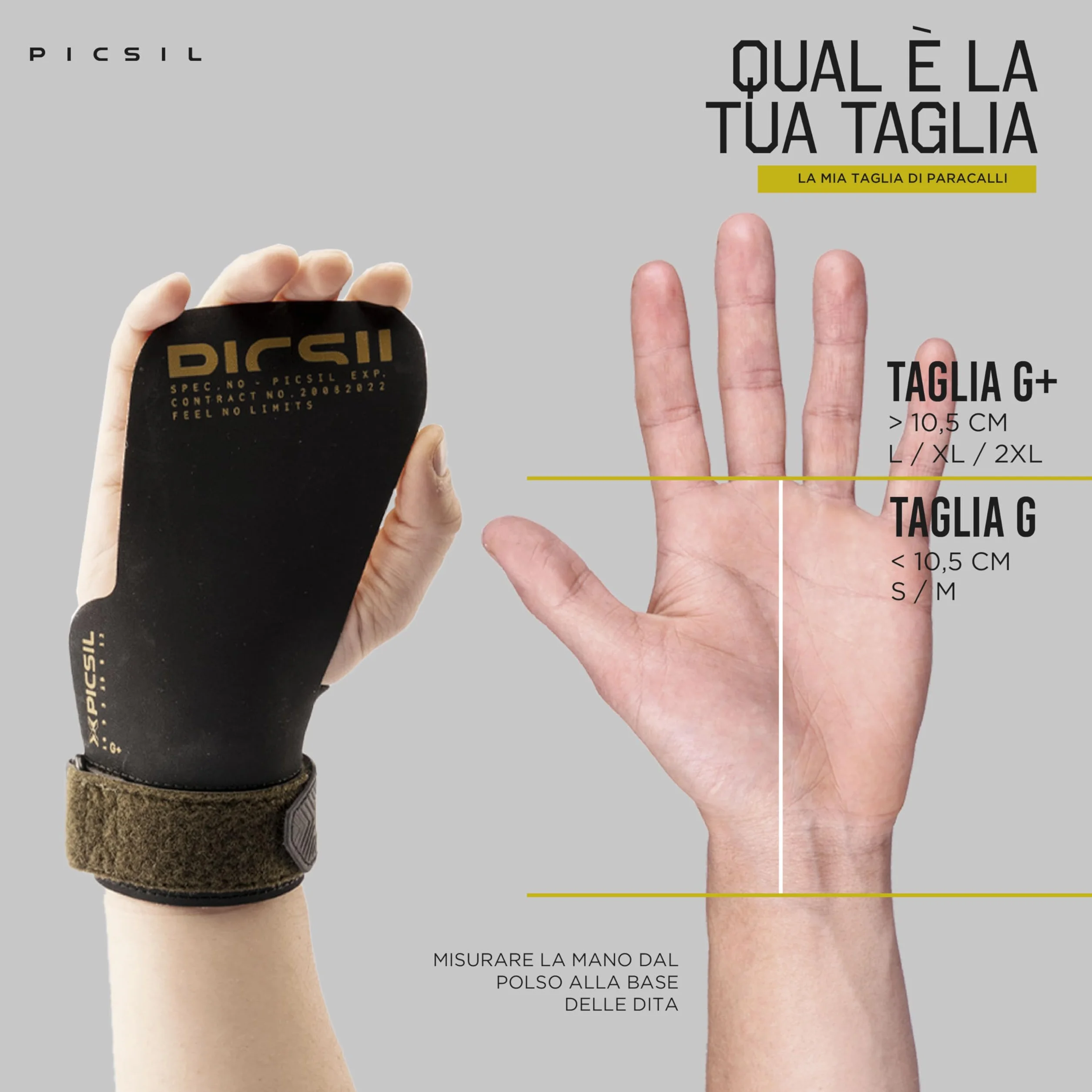PICSIL Paracalli Phoenix Grips Protezione Mani per Barre Ruvide e Lisce Cross Training Ginnastica Calisthenics