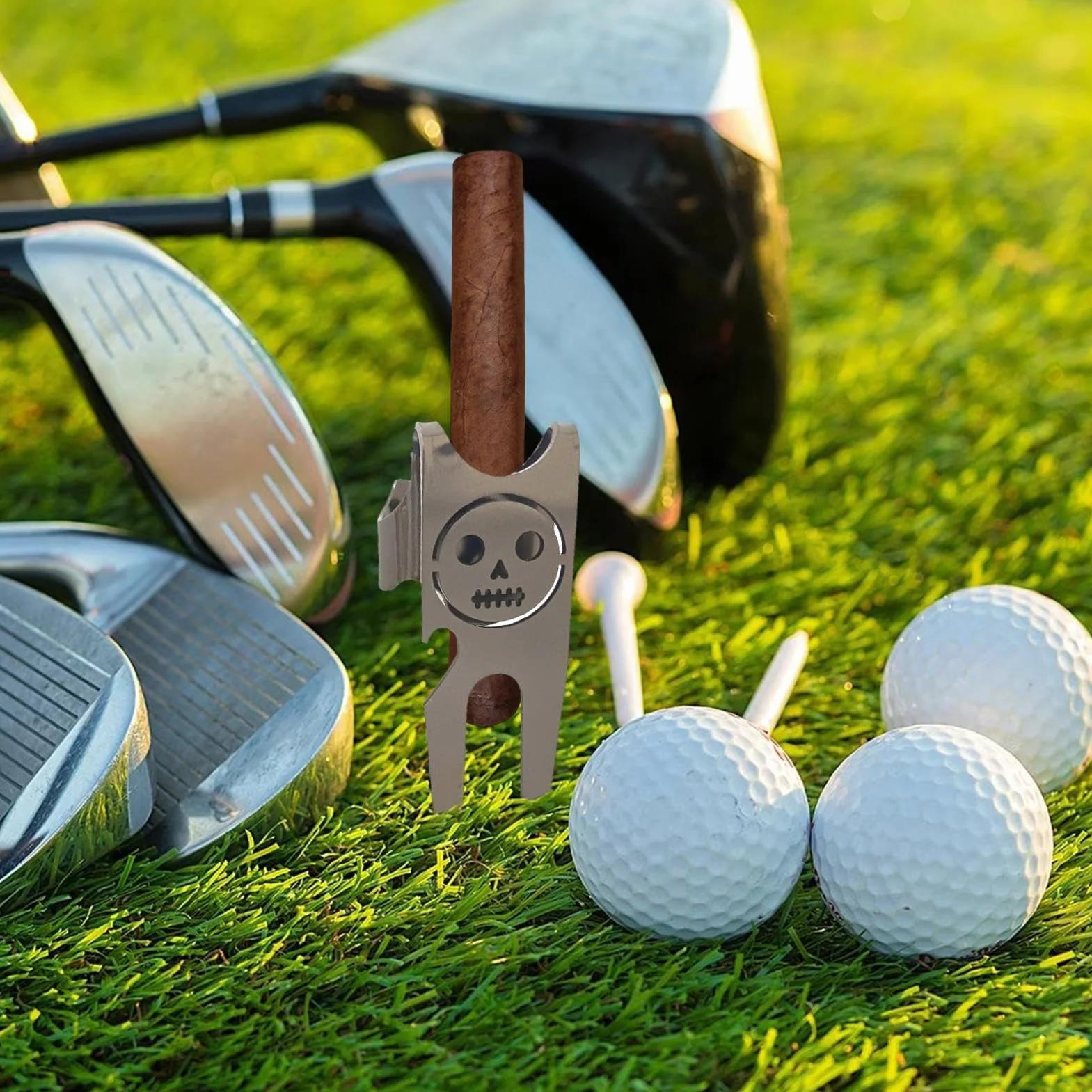 Attrezzo da Golf Leggero in Lega di Zinco Verde per Golfisti Principianti