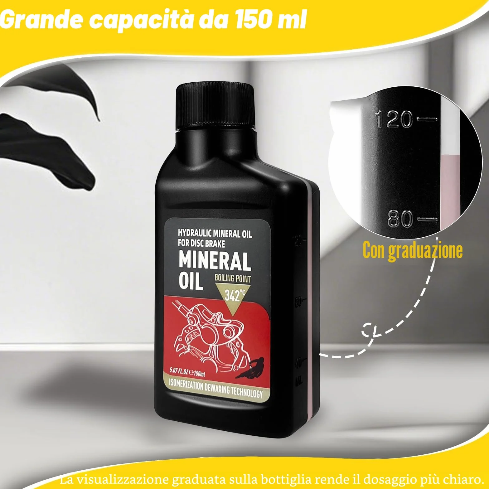 Kit Spurgo Freni Idraulici per Shimano TEKTRO MAGURA SRAM MTB 150ML Olio Minerale