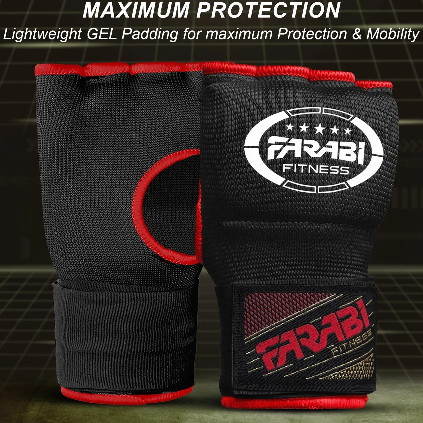 Farabi Sports Sottoguanti Boxe Adulti Fasce Boxe Allenamento MMA Muay Thai