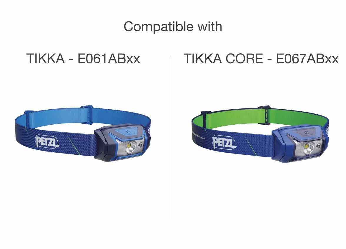 PETZL Fascia di ricambio per fari TIKKINA, Tikka, ACTIK - Nero