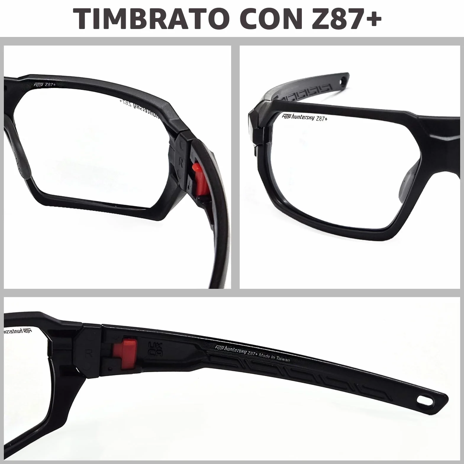 HTS HUNTERSKY Safety Glasses ANSI Z87.1 Anti Fog Scratch Resistant Clear Shooting