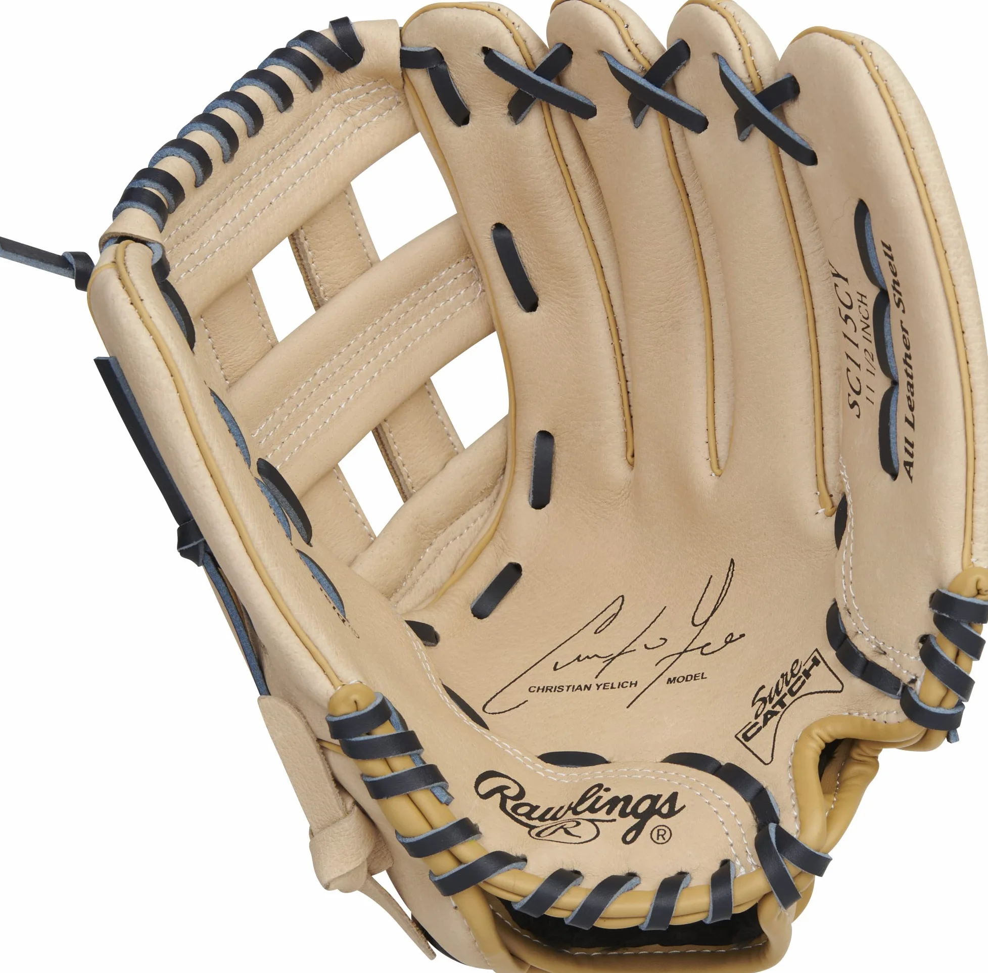 Rawlings Guanto da baseball Sure Catch T-Ball & Youth | Taglie 24,1 cm - 29,2 cm