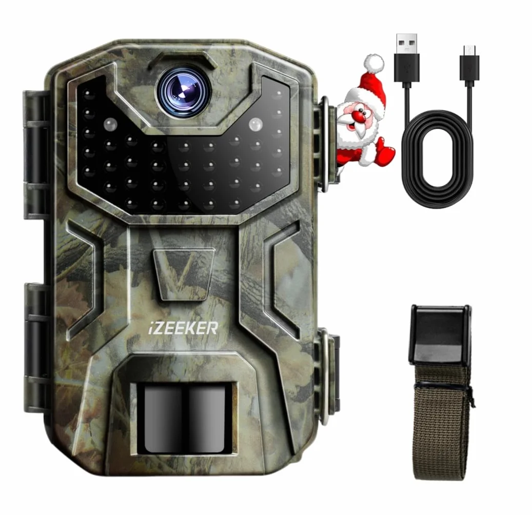 iZEEKER Fototrappola 2K 36MP HD LED Infrarossi Invisibili 940nm
