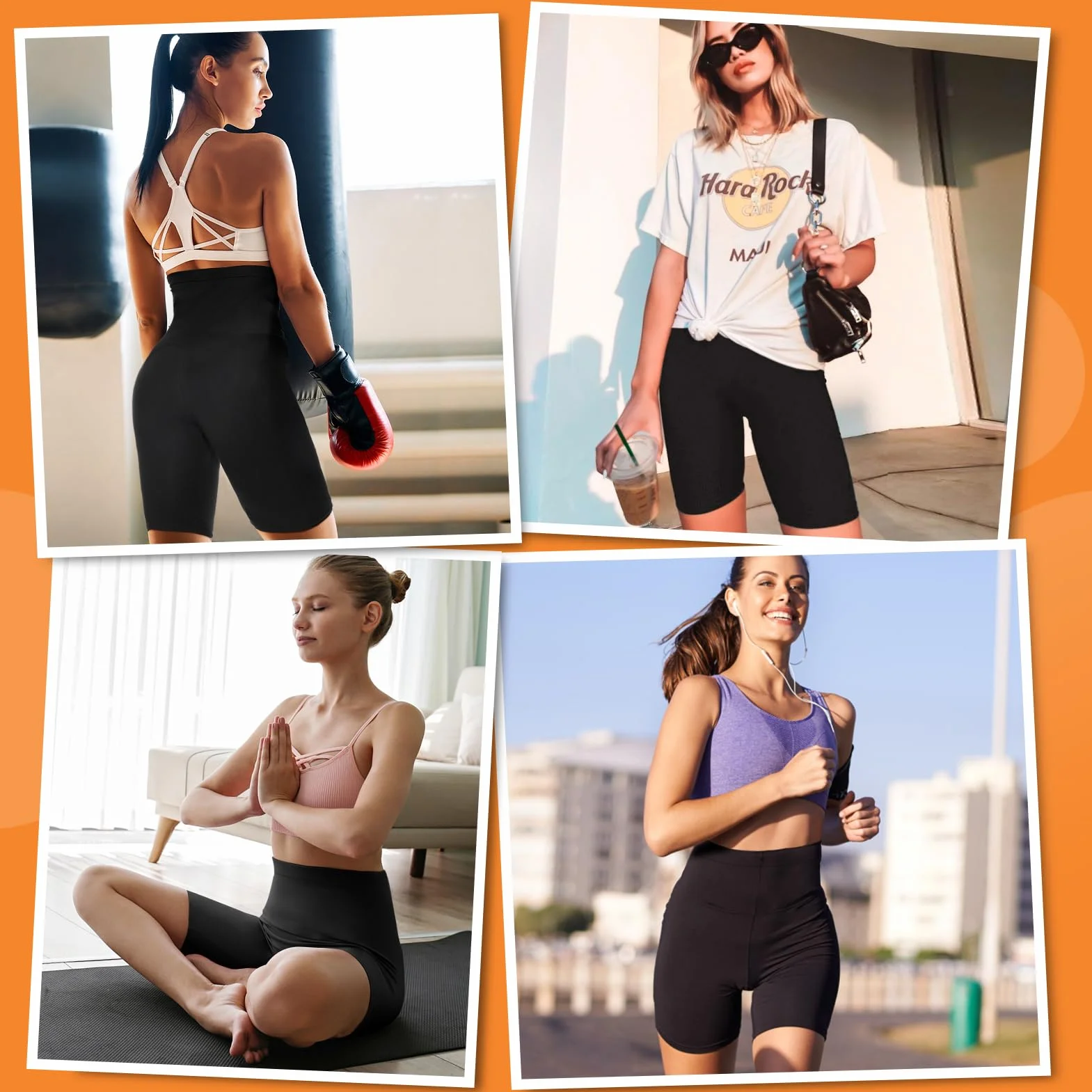 Kiiwah Pantaloni Sauna Dimagranti Donna Vita Alta Leggings Sportivi per Yoga Corsa Palestra