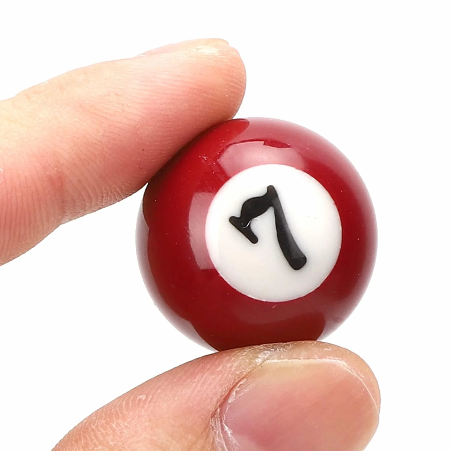 Set di 16 Palline da Biliardo in Resina, Mini Palline Numerate e Bianca per Giochi, Bar