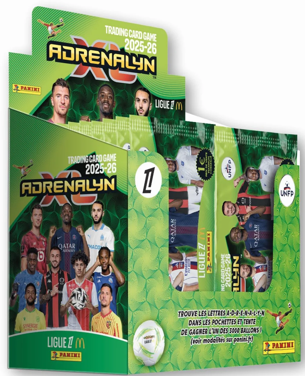 Panini ADRENALYN Ligue 1 McDonald's 2025-2026 Trading Cards Game, 50 buste