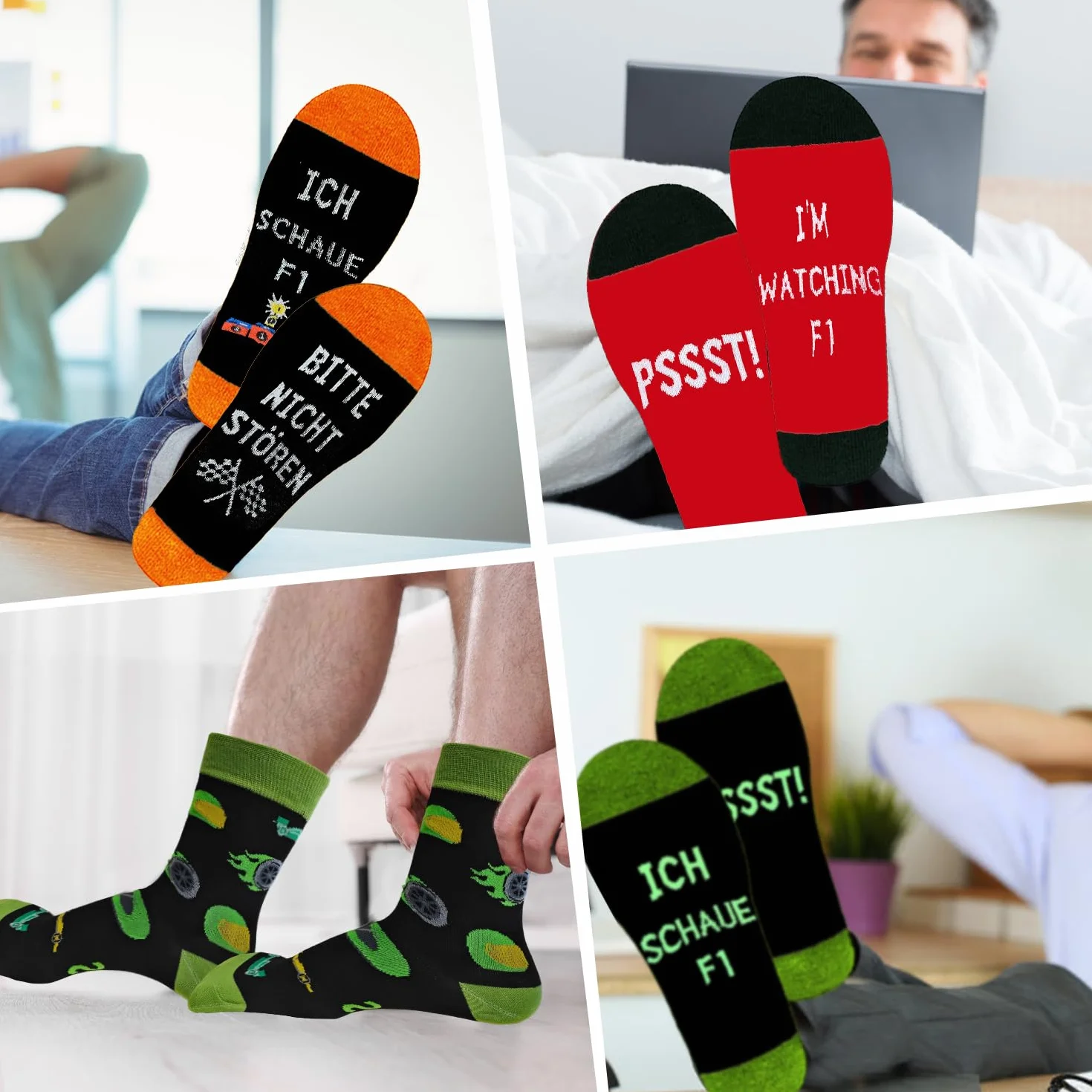Calzini F1 per Uomini in Cotone Idea Regalo Fan Formula 1