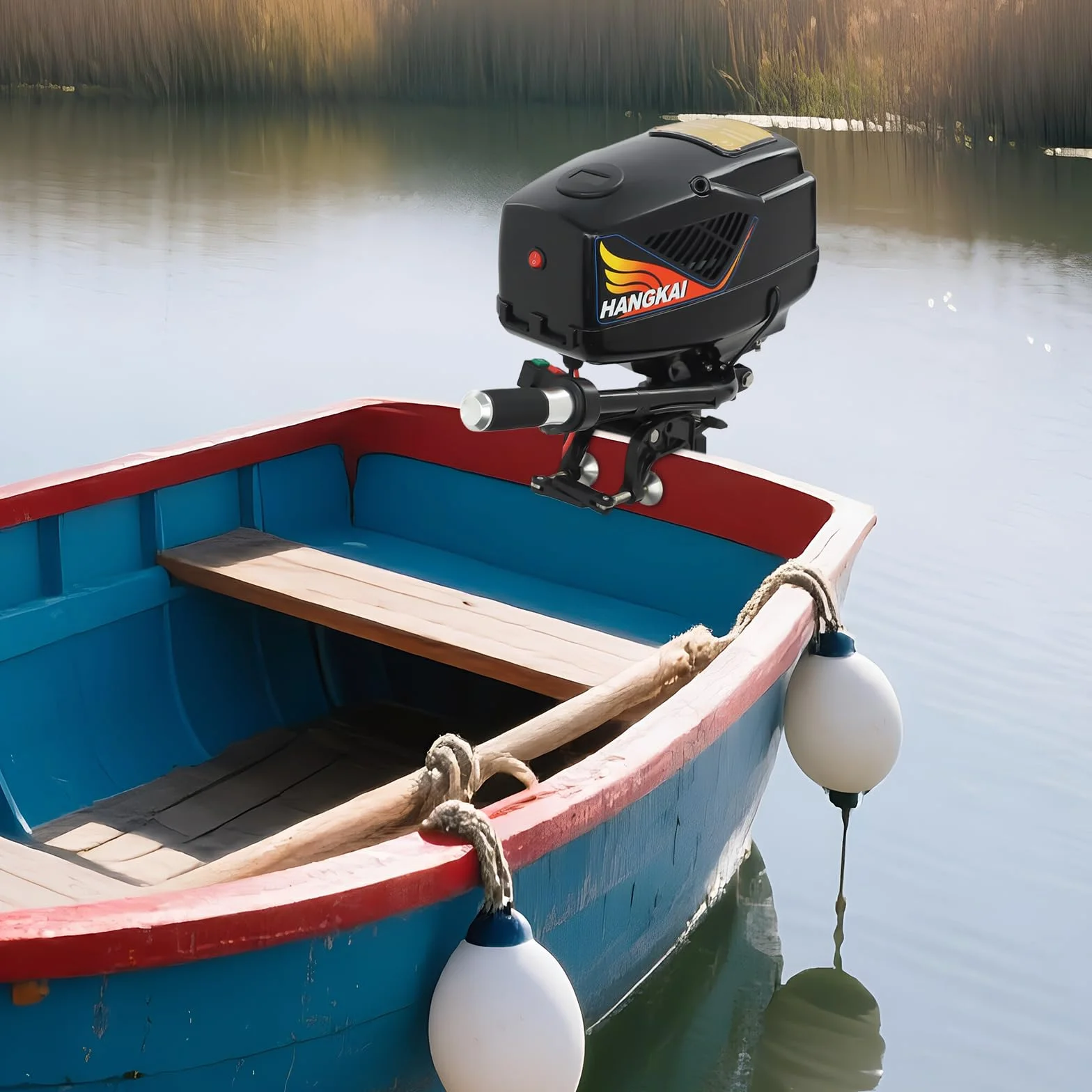 Motore elettrico silenzioso per barche fuoribordo 1200 W 48 V senza spazzole 800 kg albero corto