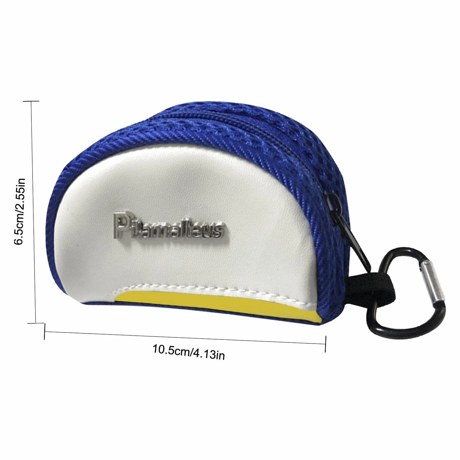 Borsa per Pallina da Golf con Cerniera e Moschettone, Porta t-Shirt Sportivo Tascabile