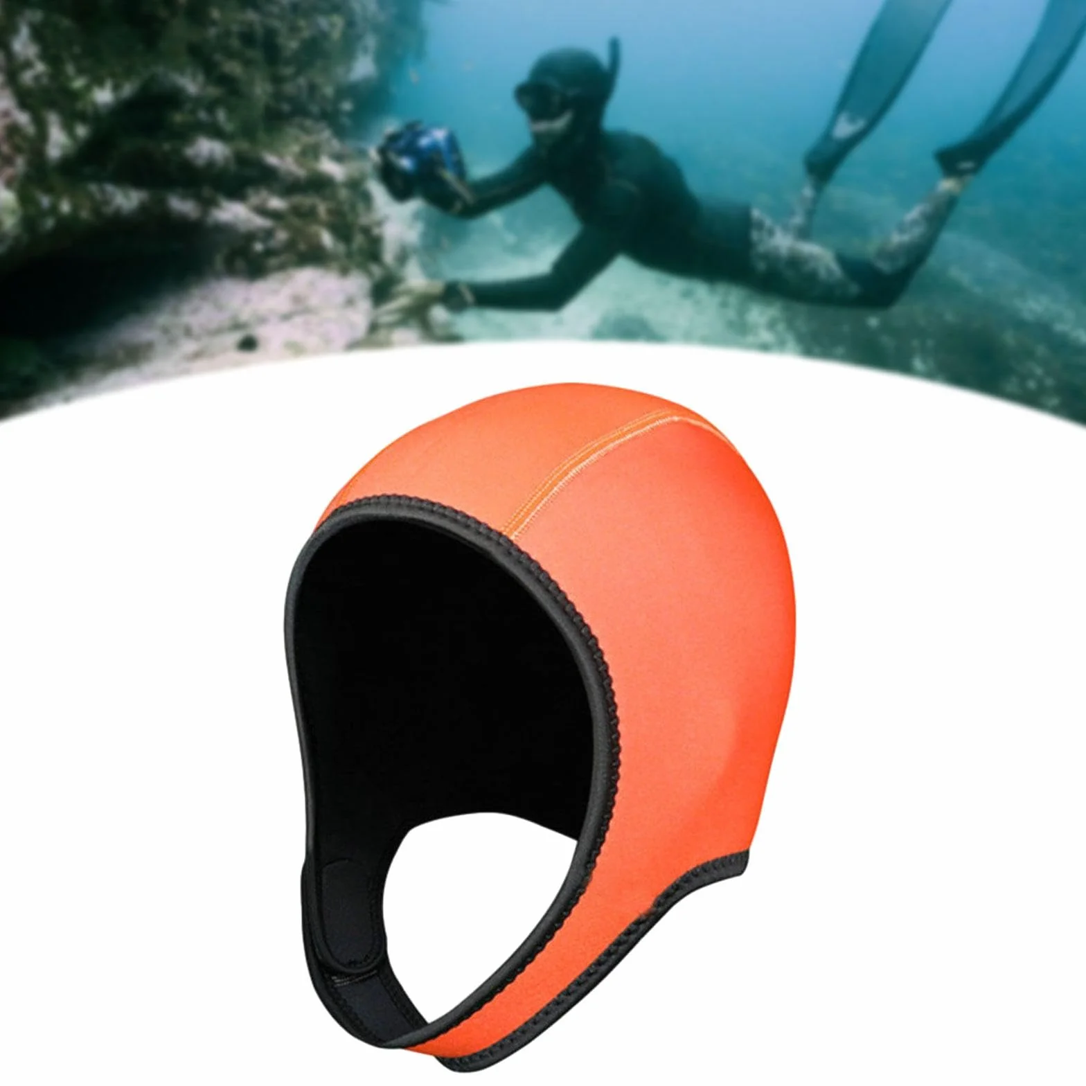 Cappuccio per Immersione Subacquea in Neoprene 3 mm Cappello da Nuoto Termico