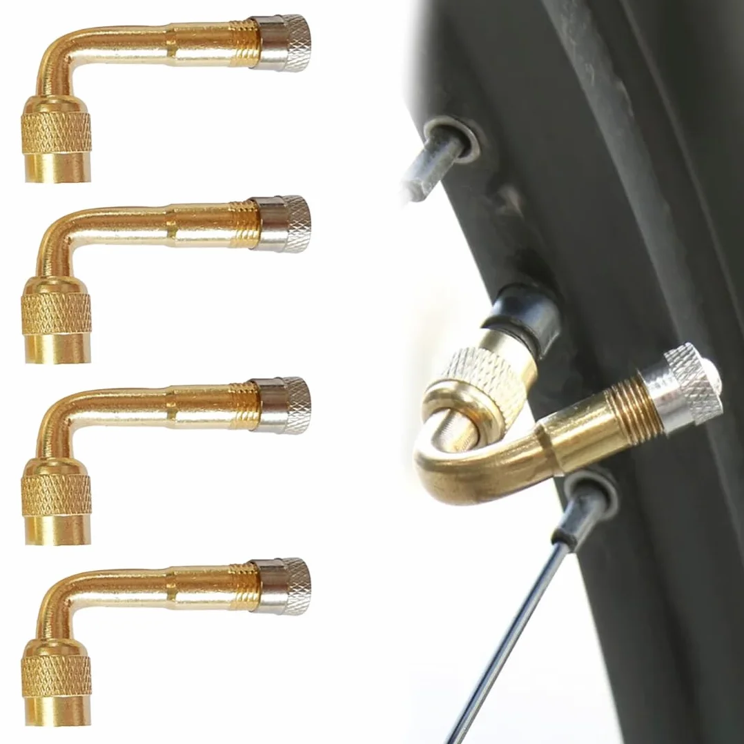 2 Pezzi Di Prolunga Per Valvola A 90 Gradi, Adattatore Per Valvola Per Auto, Valvola Angolare Per Auto, Valvola Per Auto, Valvola Per Bicicletta, Perfetto Per Auto, Moto, Bici E Scooter