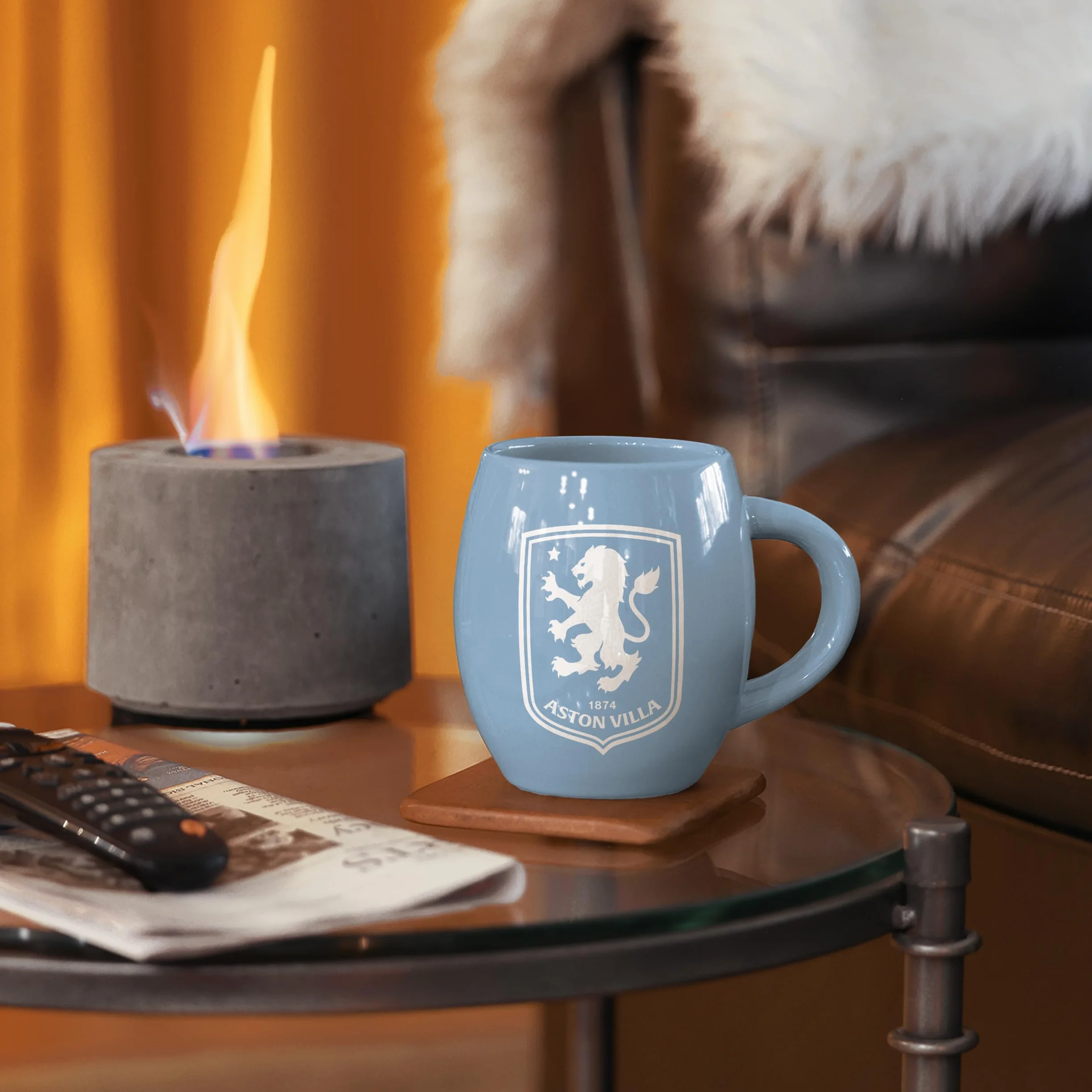 FOCO Tazza da tè blu cielo Aston Villa FC