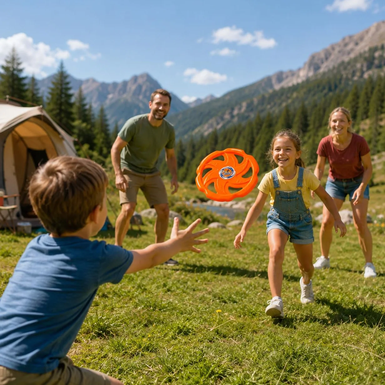 Disco Volante Giocattolo per Cani Bambini 23 cm Gioco Spiaggia Parco Giardino