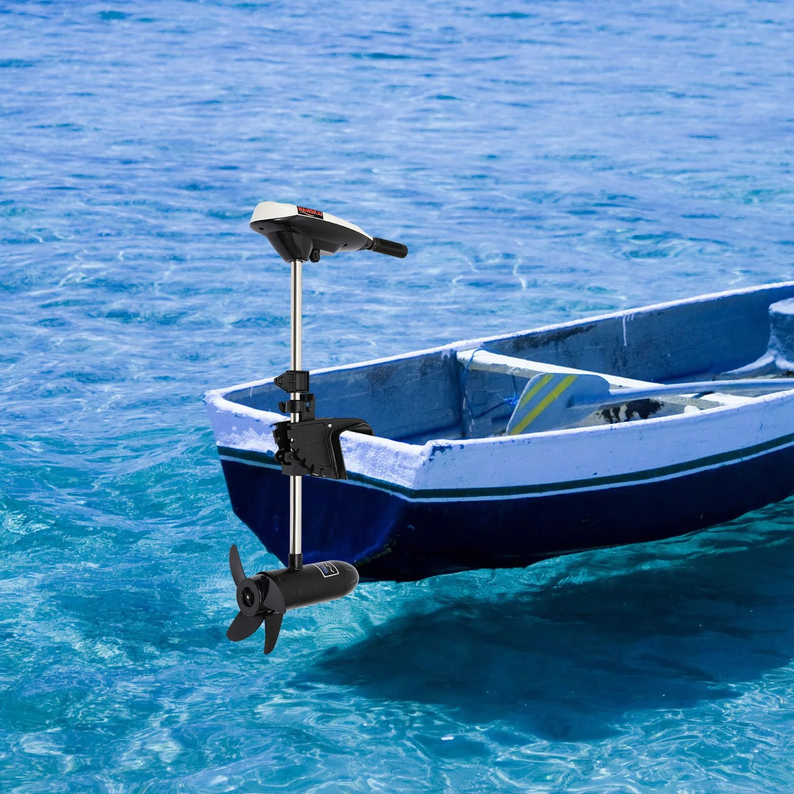 Motore fuoribordo elettrico 12V 20,41 kg 5 velocità avanti 2 retro per barca kayak canoa gommone