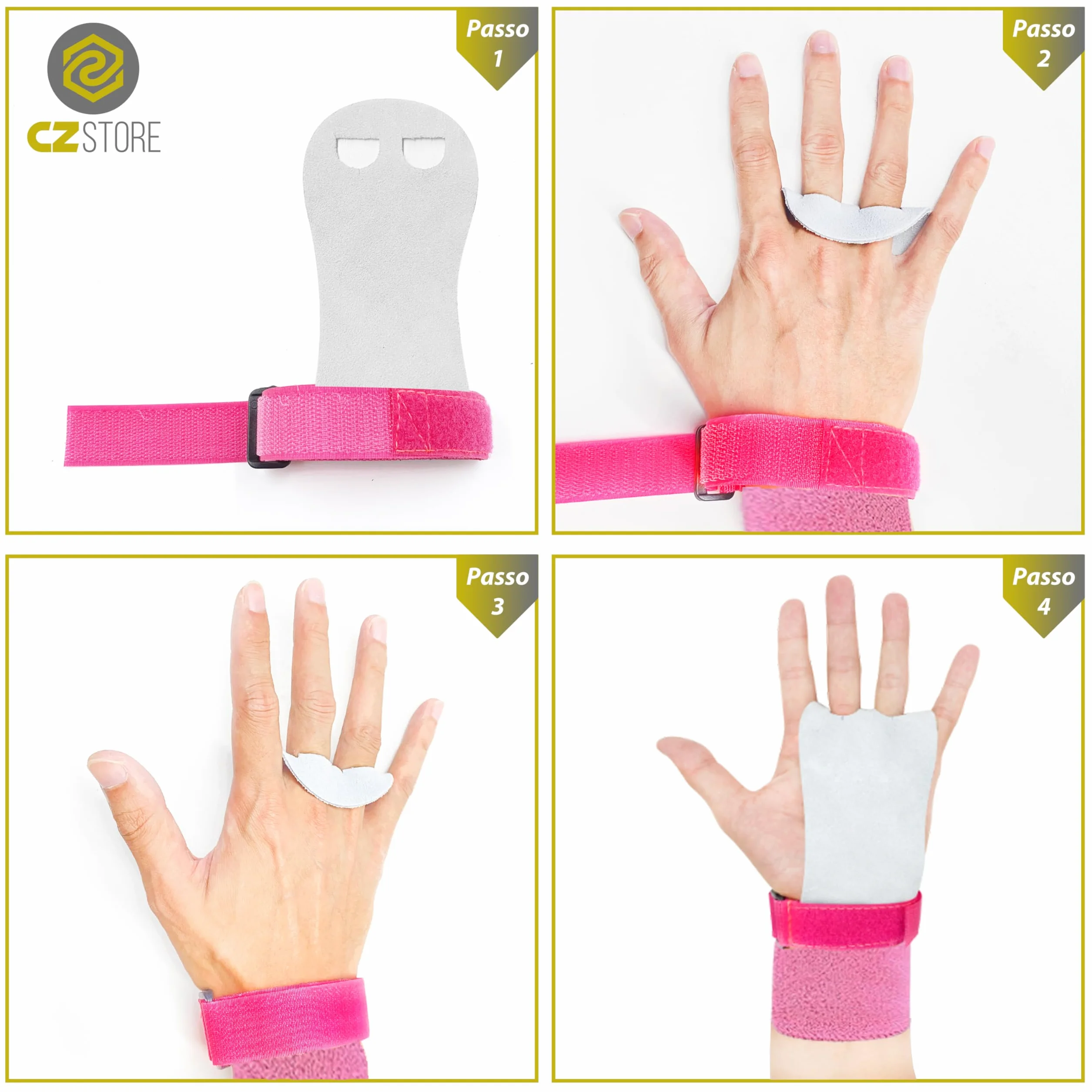 Guanti da Ginnastica in Pelle NERO/GRIGIO M - Paracalli Allenamento Fitness Protezione Mani e Polsi