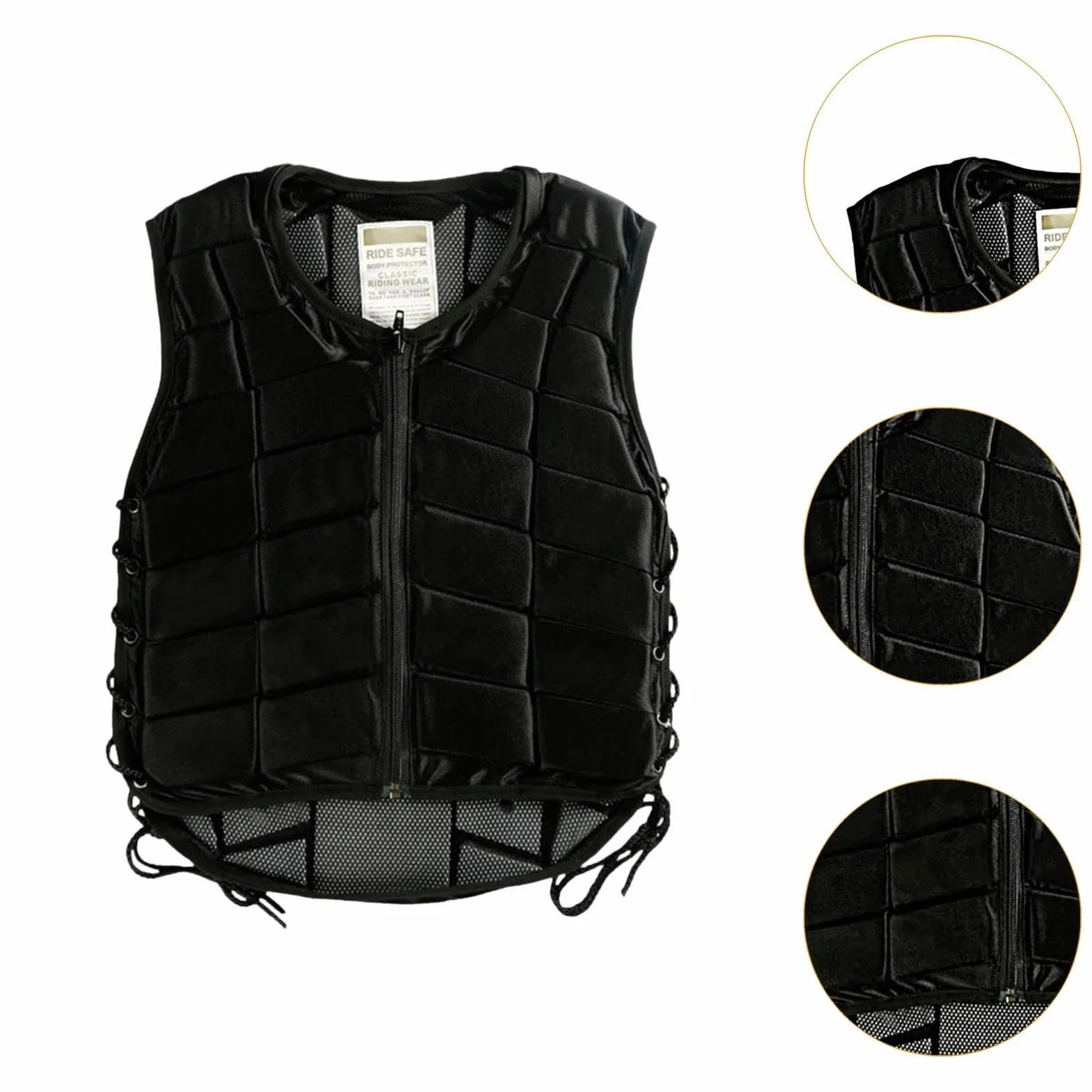predolo Gilet da Equitazione per Bambini con Chiusura a Cerniera E Imbottitura
