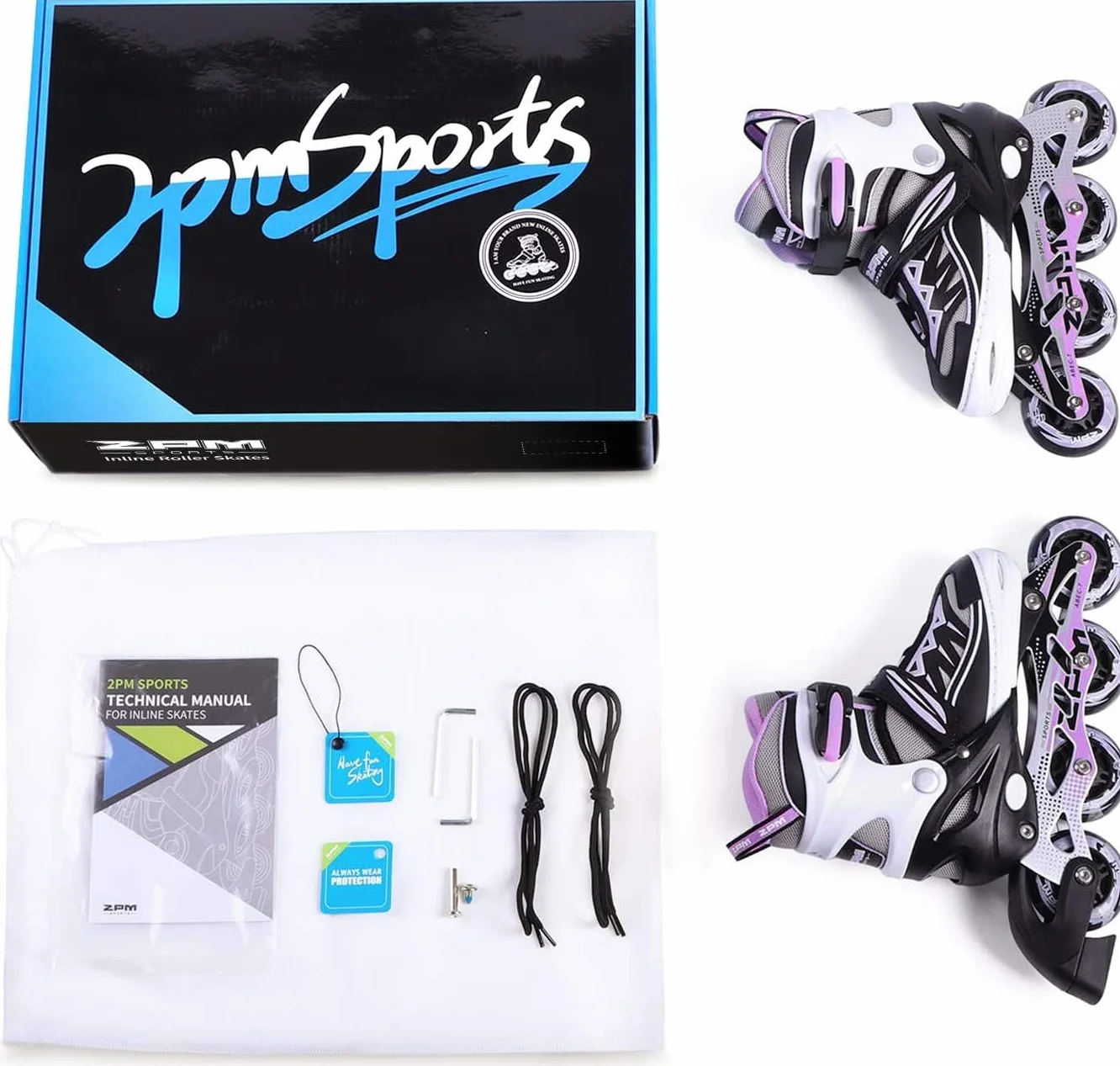 Pattini in linea Cytia 2PM SPORTS Ragazza Regolabili Ruote PU 82A Bambini
