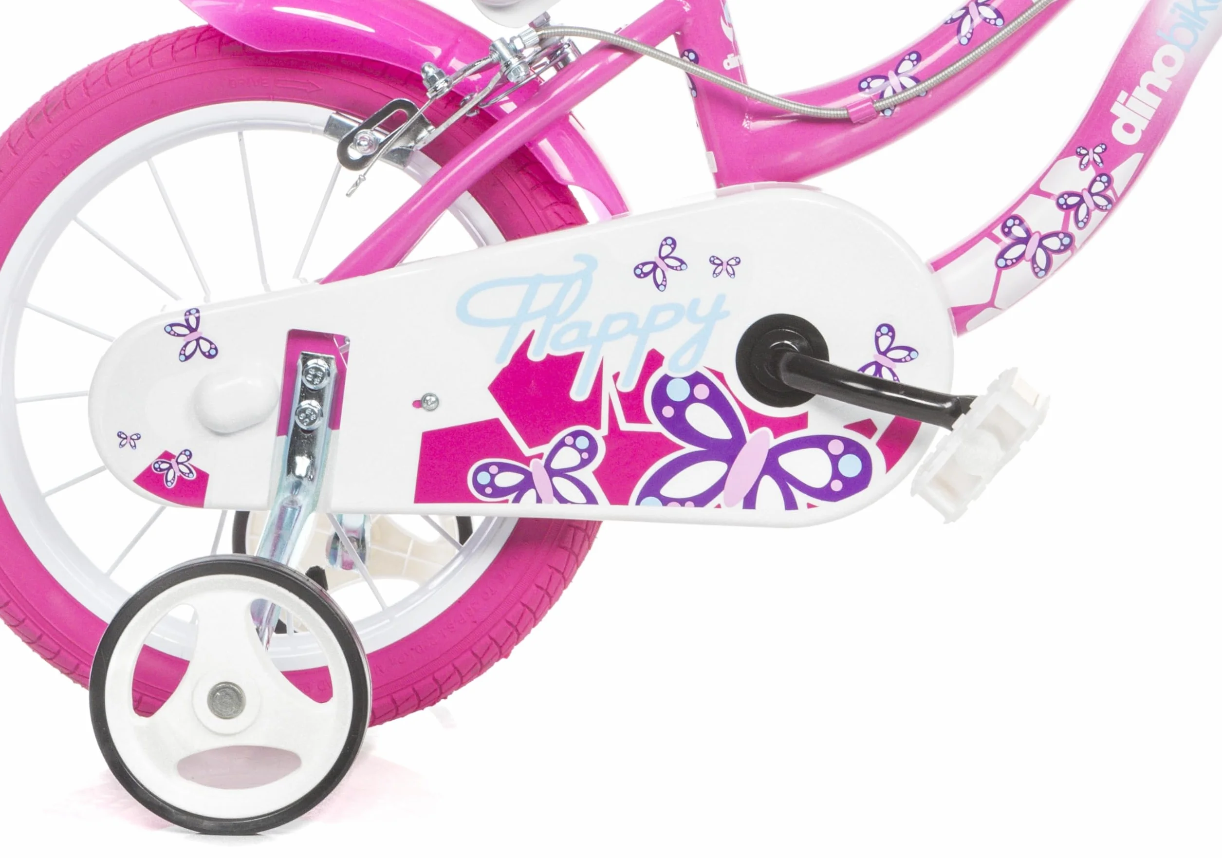 DINO BIKES Bicicletta da bambina FLAPPY 14" per altezza 95-115 cm