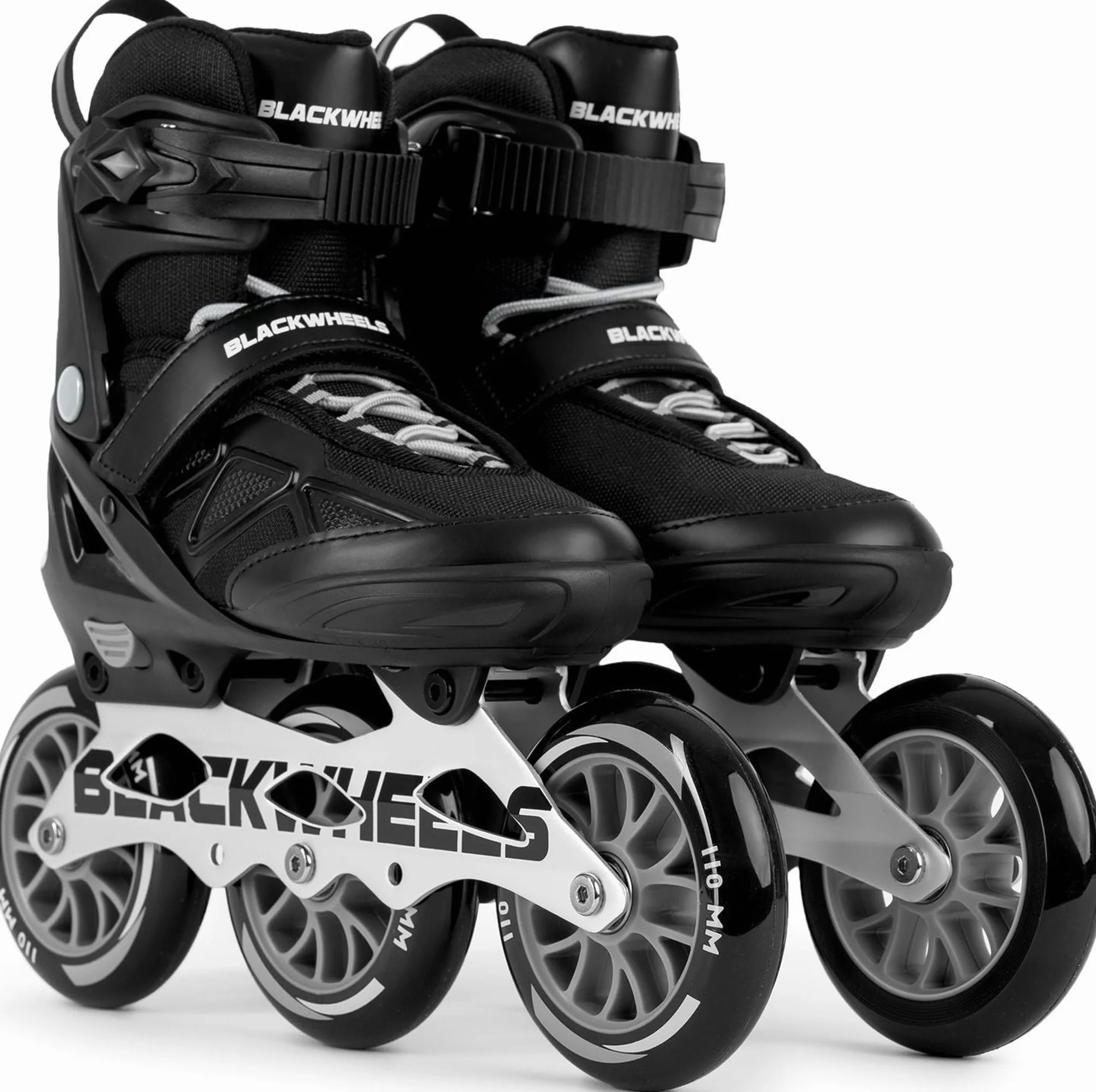 BLACKWHEELS Dynamic Pattini in linea tre ruote telaio alluminio cuscinetti ABEC-7 One-Step-Adjustment