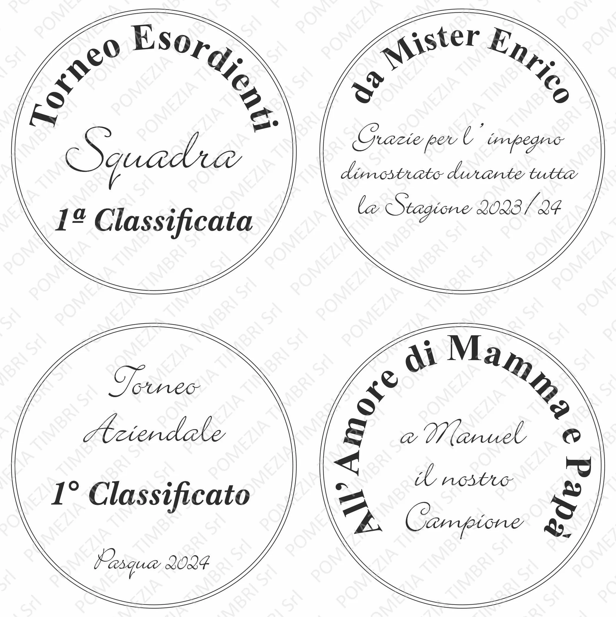 Medaglia Calcio 50 mm Premio Sportivo Personalizzabile Design Oro Nastro
