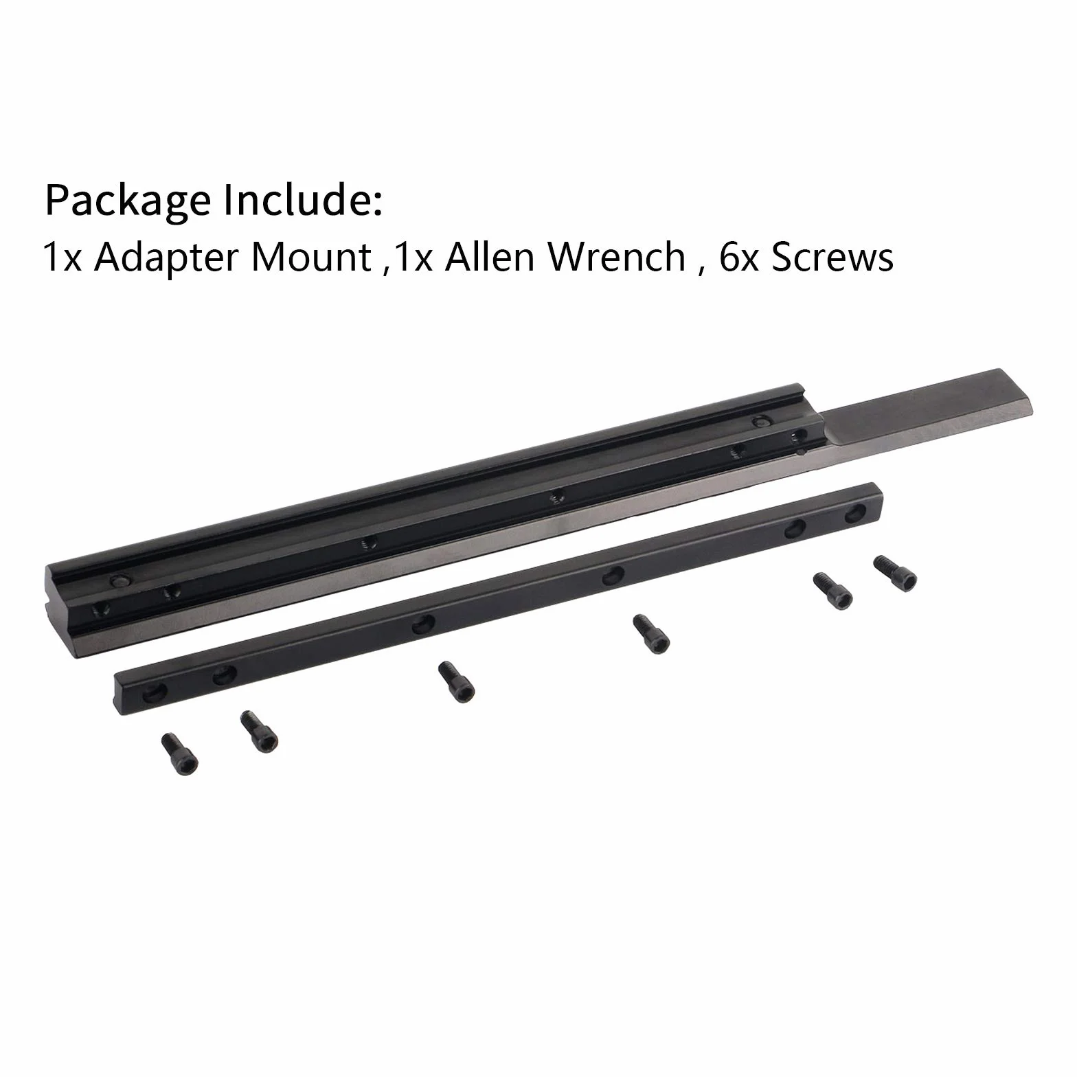 Montaggio a Coda di Rondine Picatinny Weaver Rail 24 Slot Adattatore da 11 mm a 20 mm Standard 1913