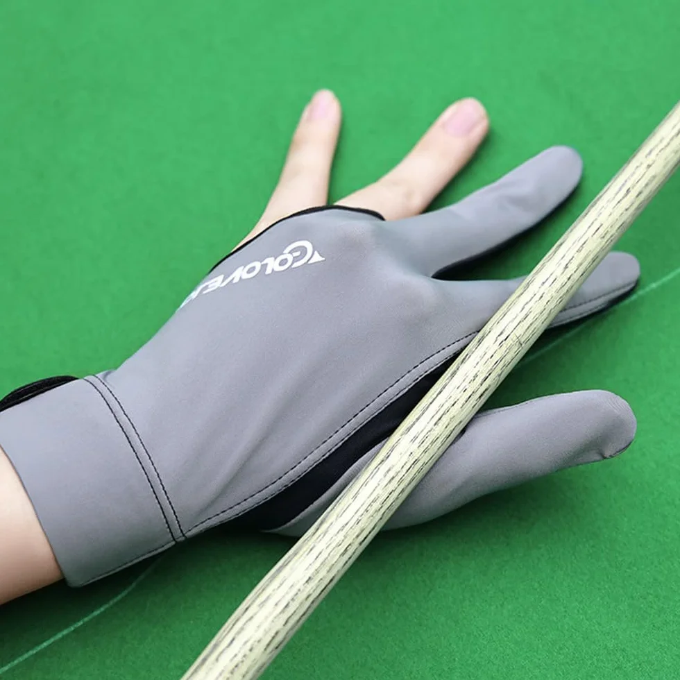 Guanti da biliardo sinistro 3 dita antiscivolo per tiro e allenamento