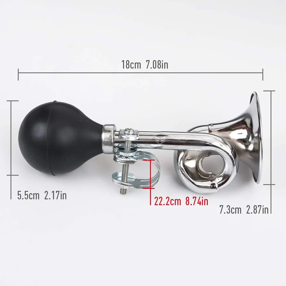 Tromba per Bicicletta in Metallo 22,2 mm Universale - Confezione da 2