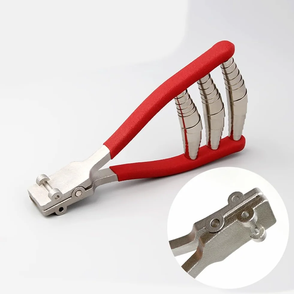 Clip di filettatura per racchetta da tennis e badminton, manico antiscivolo, molla ad alta pressione, rosso