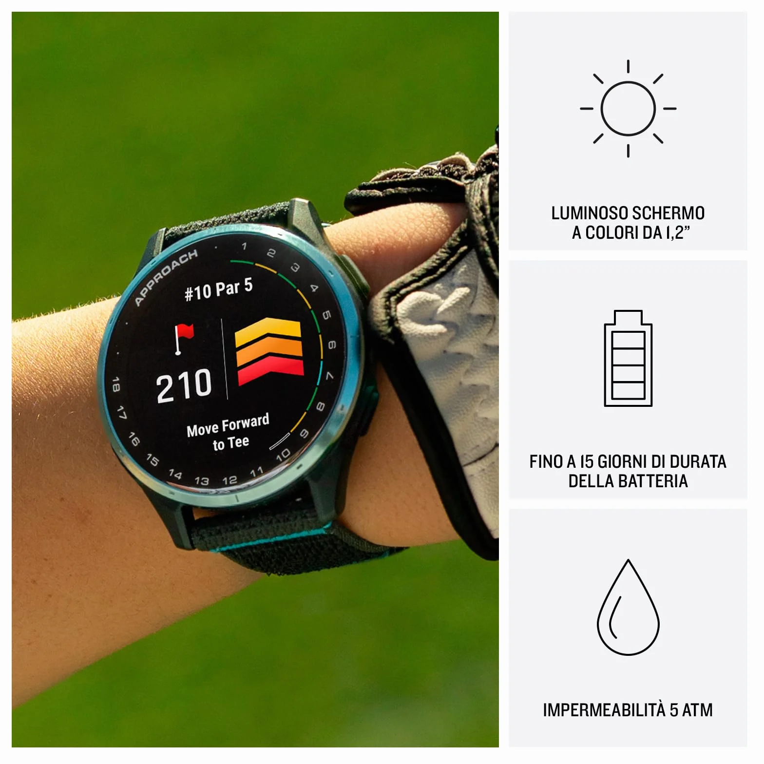 Garmin Approach J1 43mm Junior Teen Golf GPS Watch Black
