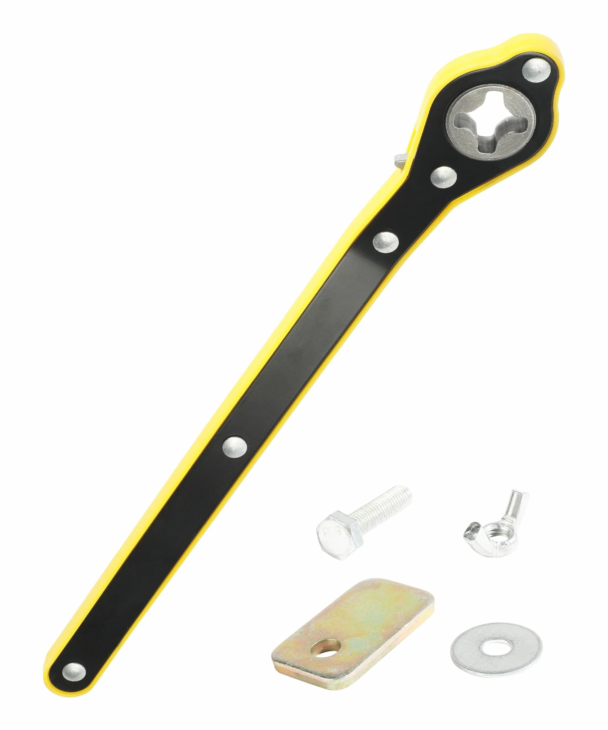 Flaconi Chiave a cricchetto per auto,Jack per auto Chiave di sollevamento, Automobili Ascensore Forbici Manovella Chiave con 360 ° Aabeza di attività,Adatto per Auto,SUV Camion,Furgoni