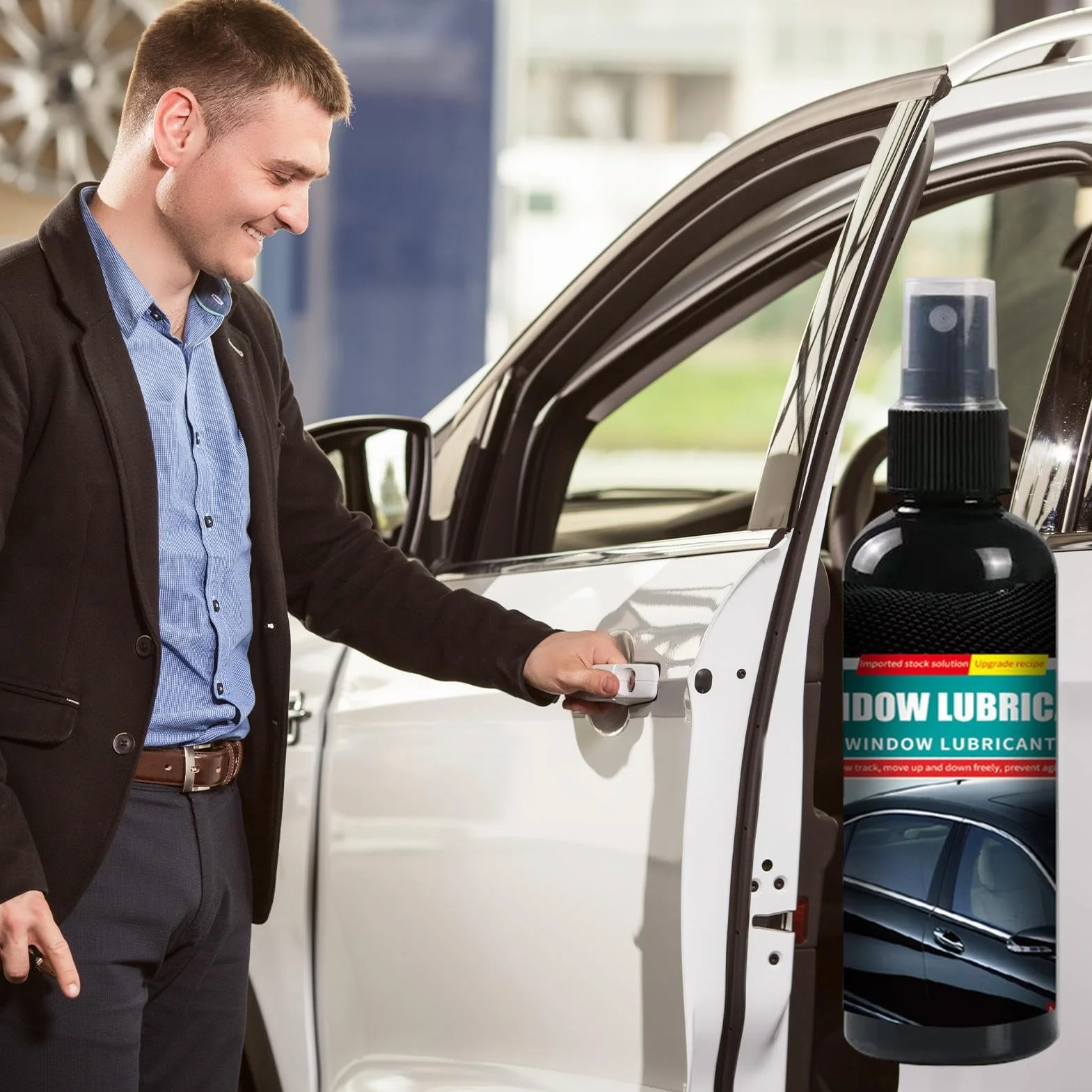 Automotive Window Lubricant Spray - Olio di ruggine portatile, lubrificante multiuso per auto, barche, camion, cerniere