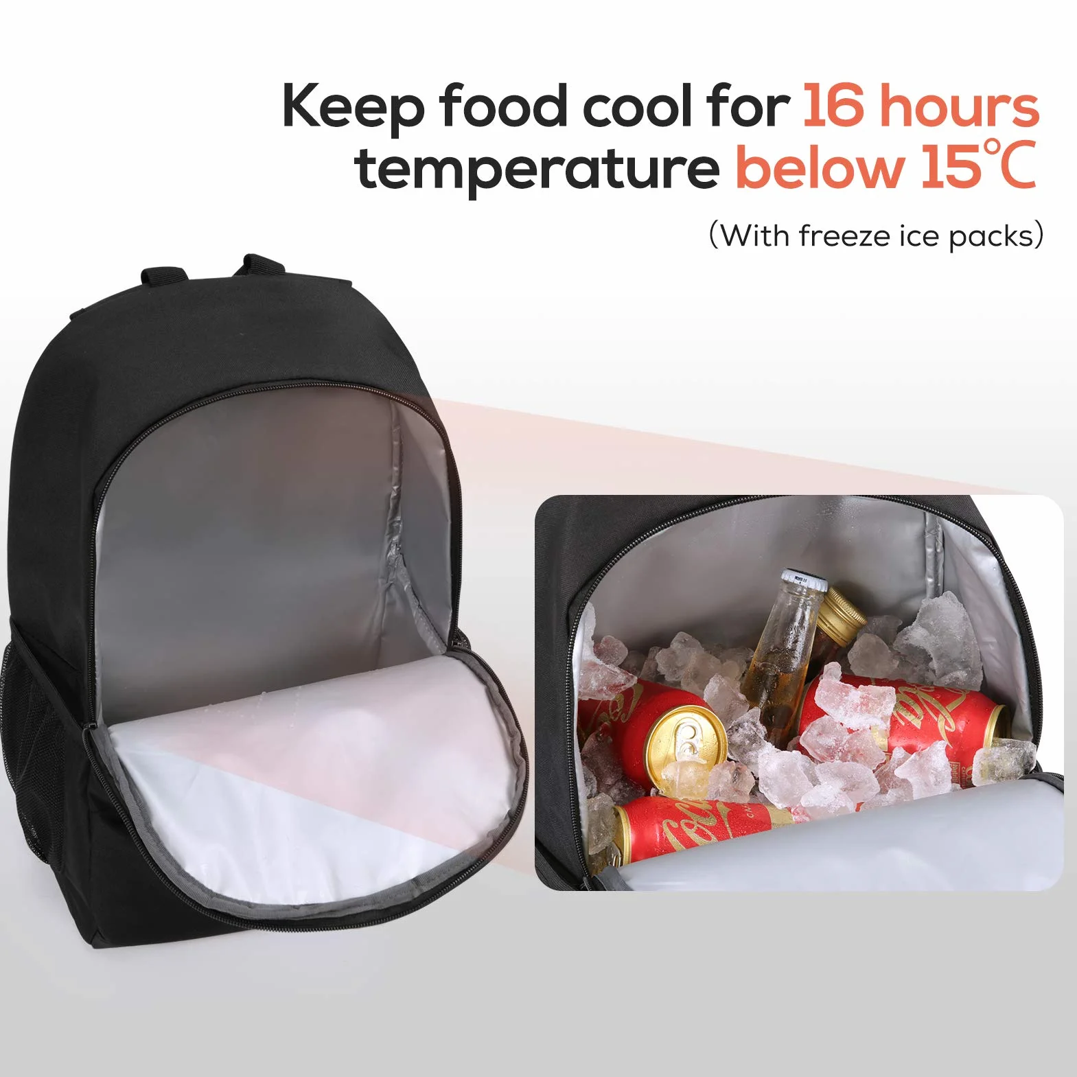 TOURIT Borsa Frigo Isoterma 25L 28 lattine Campeggio Picnic