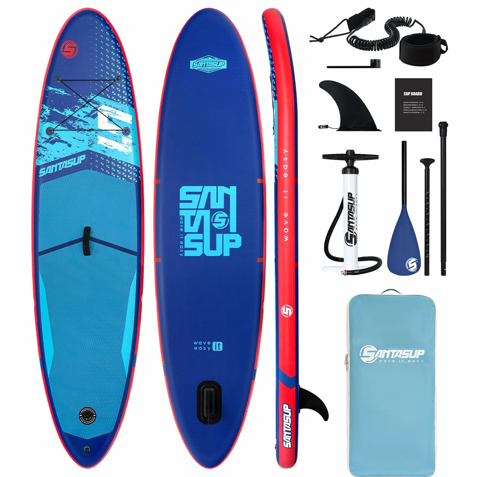 Paddle gonfiabile adulti 320 cm 15 cm spessore 150 kg Ocean10'6"