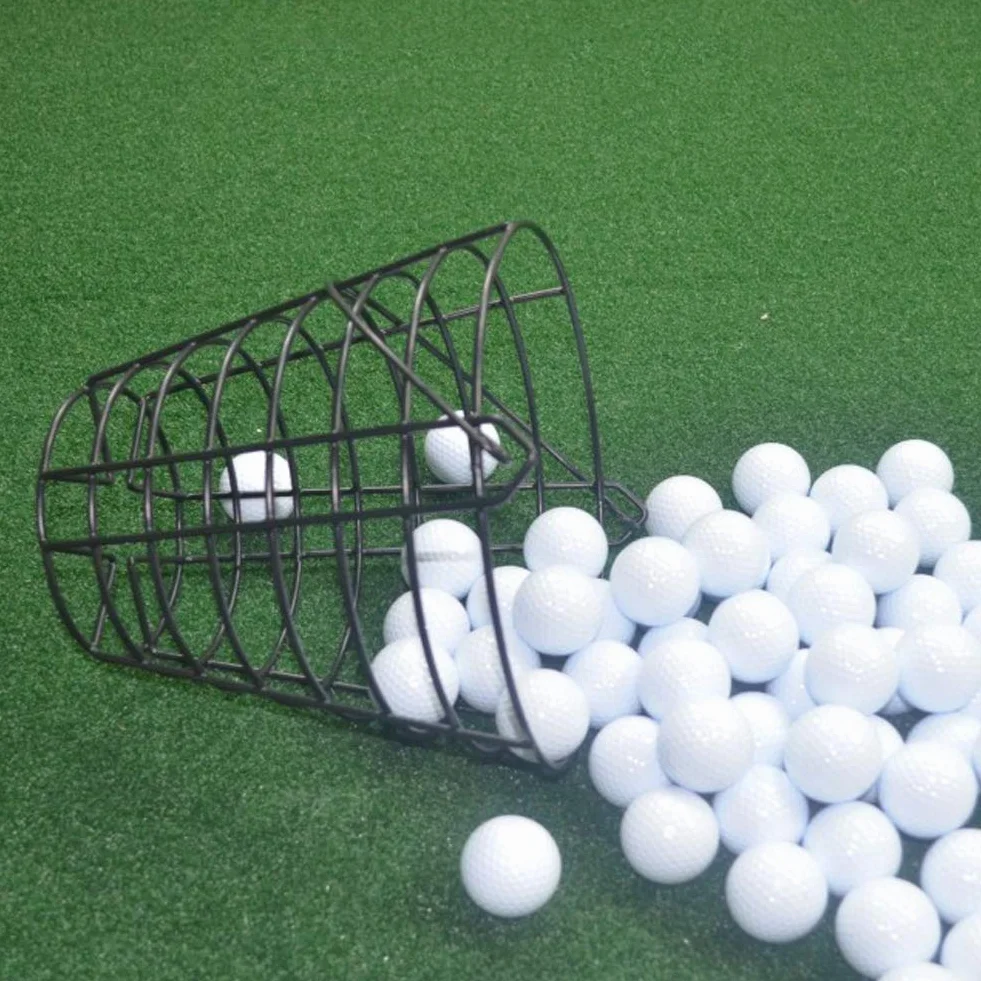 Cestino da golf in metallo per palline