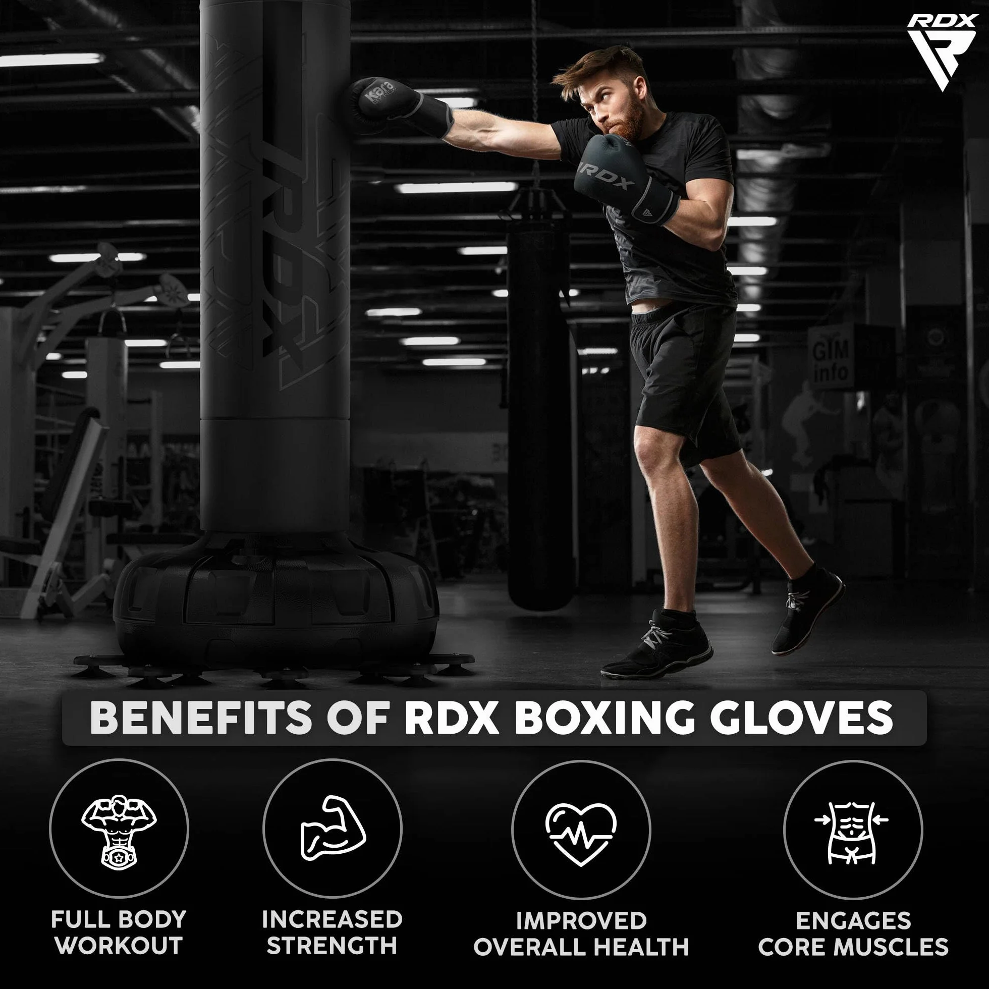 RDX Guantoni da Boxe Muay Thai Maya Hide Pelle KARA Combattimento Guanti da Sacco per Sparring 8 10 12 14 16 18 oz