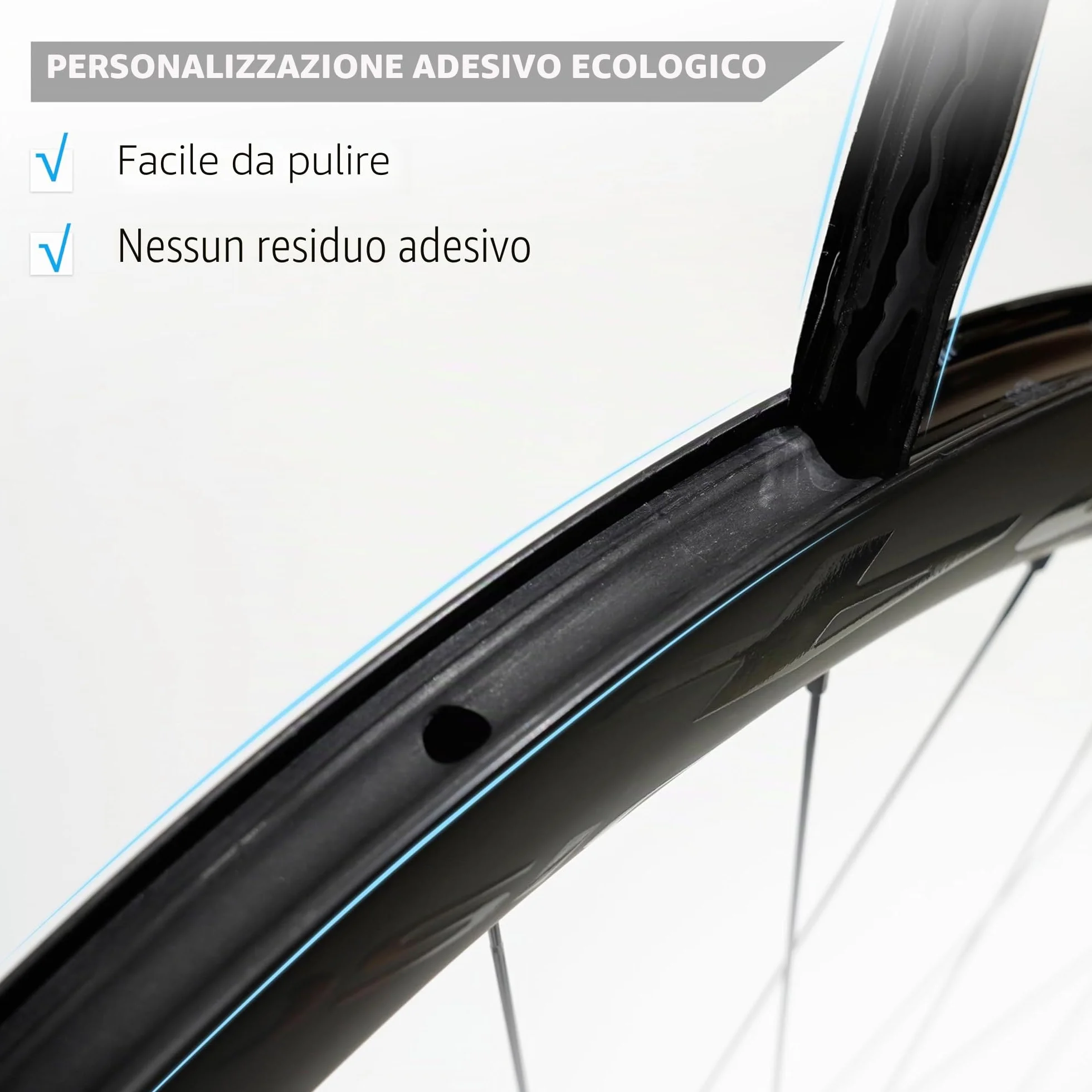 Nastro per Cerchi Tubeless 21-35 mm x 10 m per Bici MTB e Strada Cerchi in Carbonio e Lega