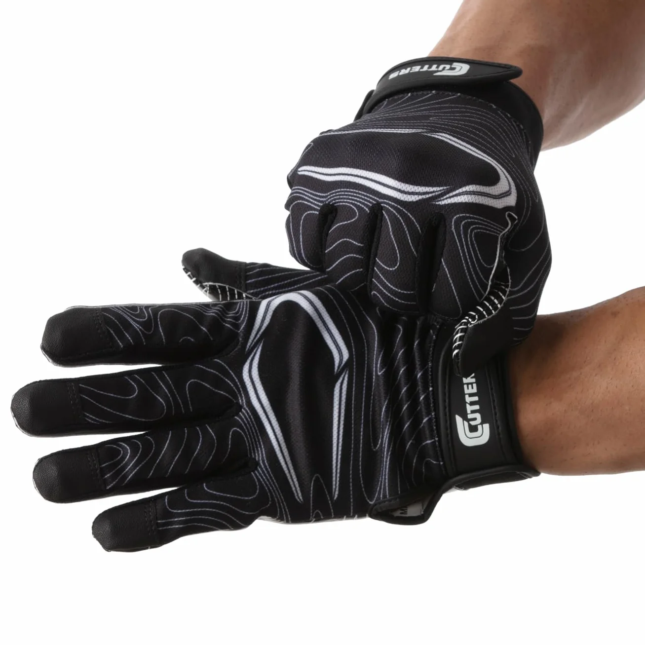 Guanti da calcio Game Day design topo bianco presa comfort