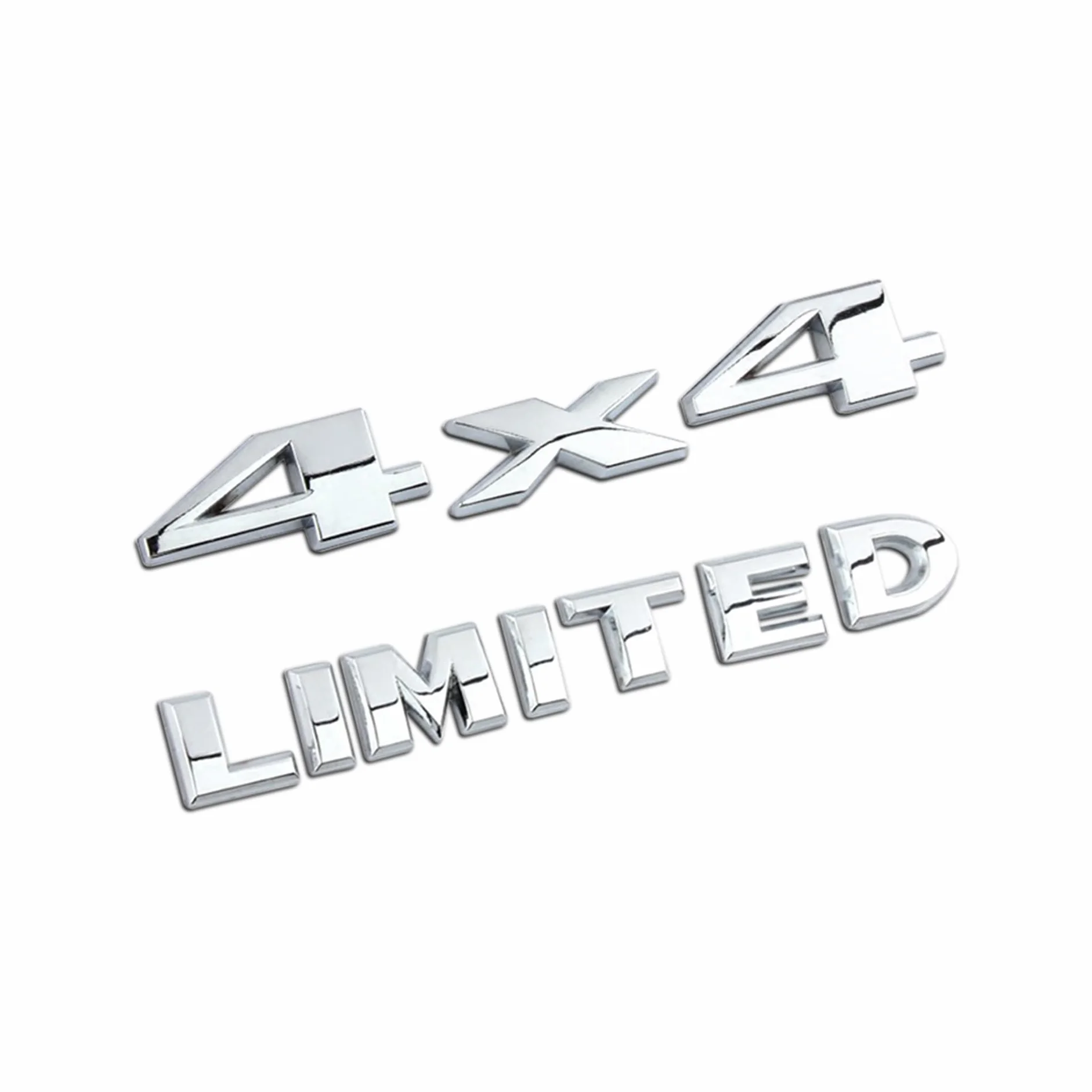 Auto Tuning 3D Chrome Emblem Decal Sticker 4x4 Limited Trunk Hood Door Logo for Universal Cars