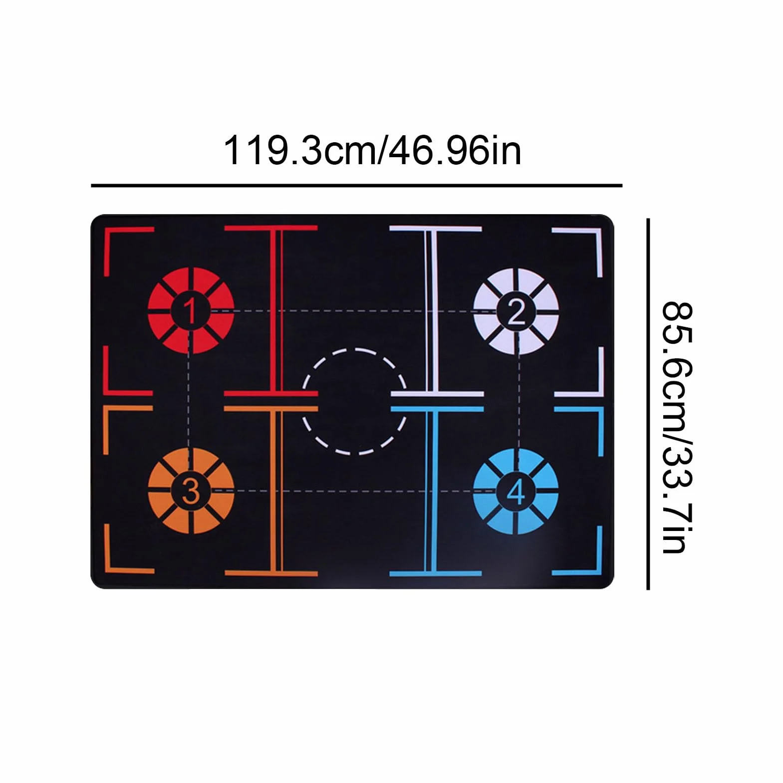 Tappeto Allenamento Pallacanestro 119x85cm Antiscivolo Bambini Interni Esterni