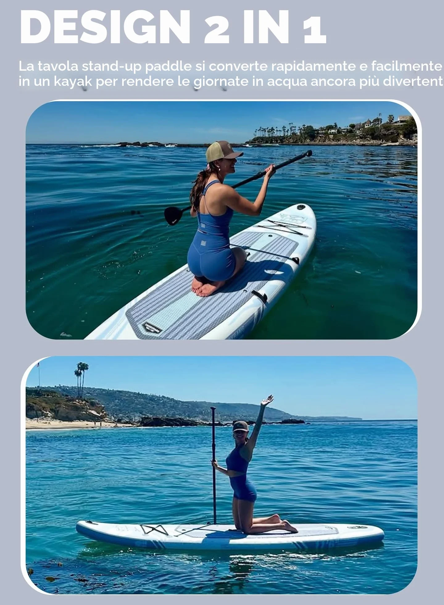 TIGERXBANG Tavola SUP Gonfiabile per Adulti 200kg con Sedile, Pagaia, Zaino
